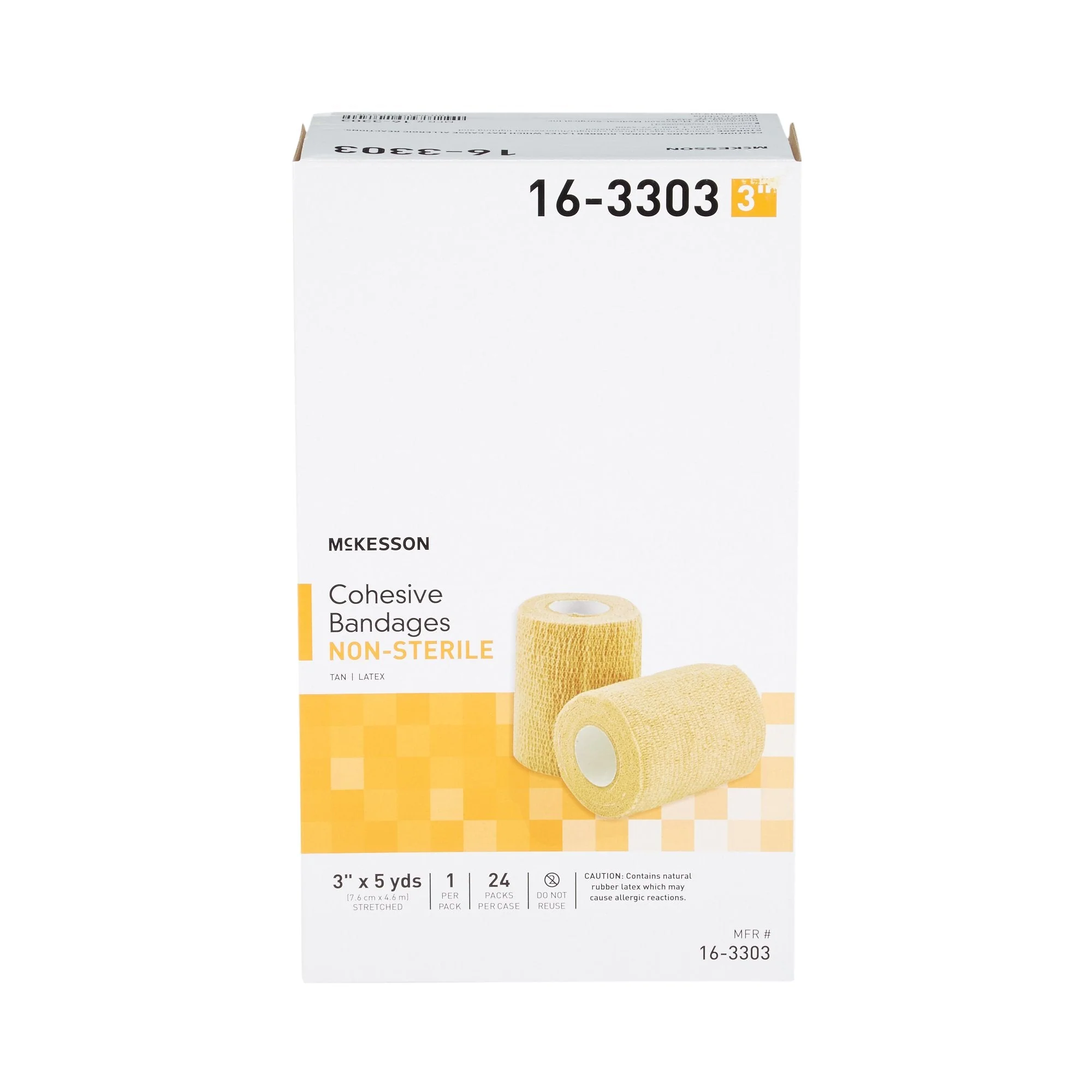 McKesson Brand McKesson Self-adherent Closure Cohesive Bandage, 3 Inch x 5 Yard (24/CS) - Image 5