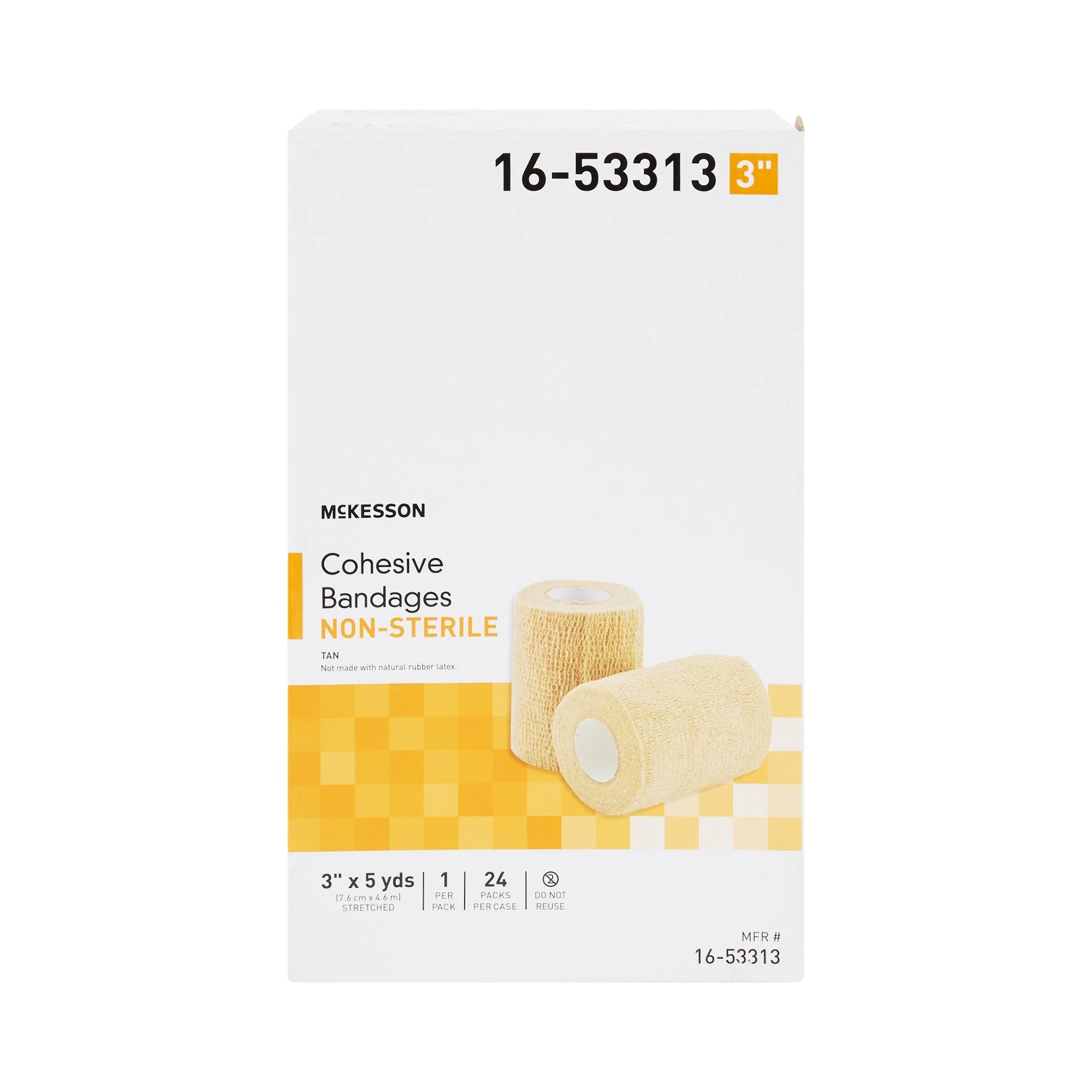 McKesson Brand McKesson Self-adherent Closure Cohesive Bandage, 3 Inch x 5 Yard (24/CS) - Image 2