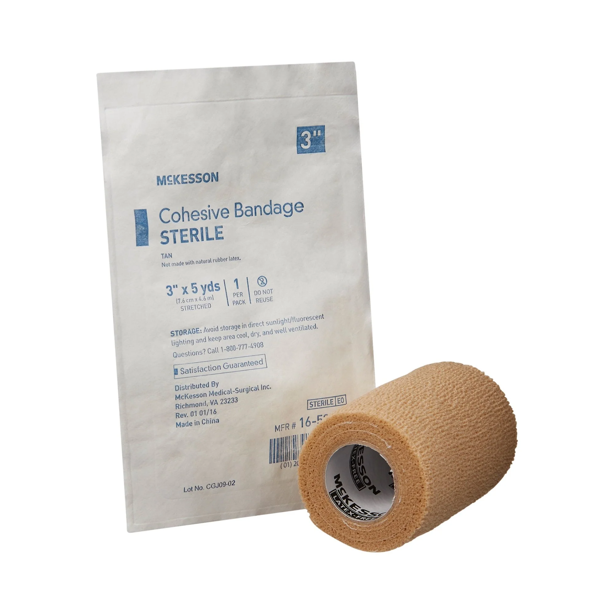 McKesson Brand McKesson Self-adherent Closure Cohesive Bandage, 3 Inch x 5 Yard (24/CS) - Image 2