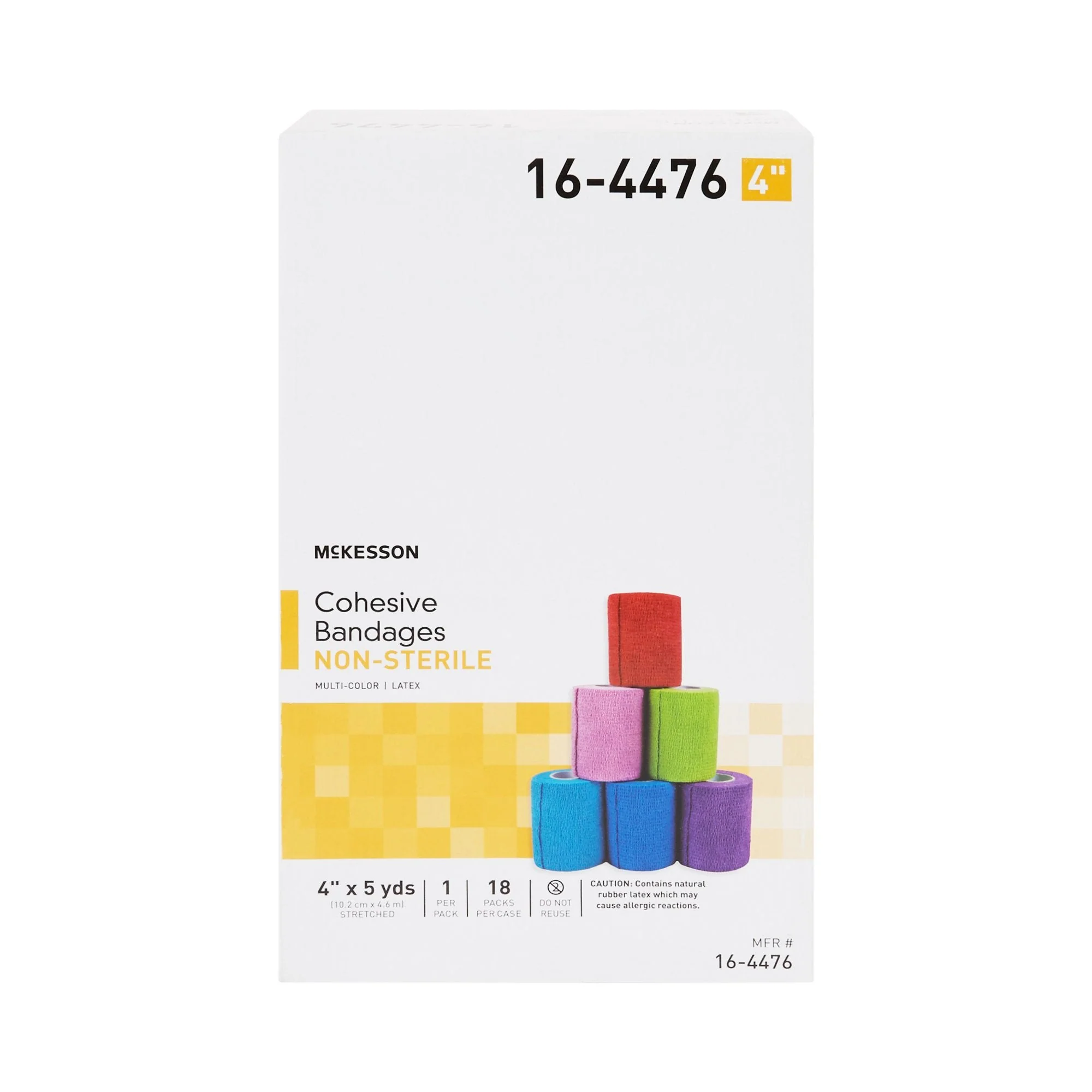 McKesson Brand McKesson Self-adherent Closure Cohesive Bandage, 4 Inch x 5 Yard (18/CS) - Image 2