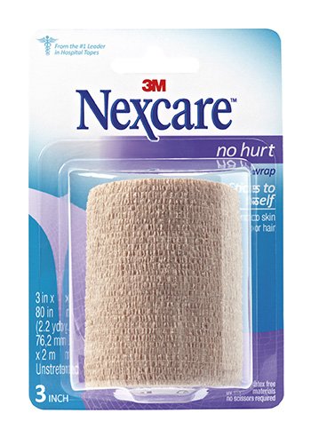 3M Company 3M Nexcare No Hurt Hypoallergenic Medical Tape, 3 Inch x 2.2 Yard, Tan (12/BX)