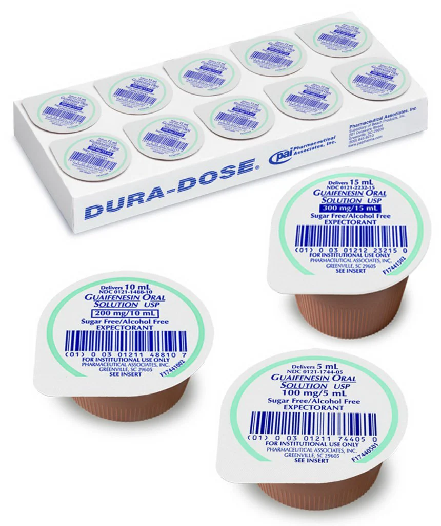 Pharmaceutical Associates Dura-Dose Guaifenesin Oral Solution USP for Children (100/CS)