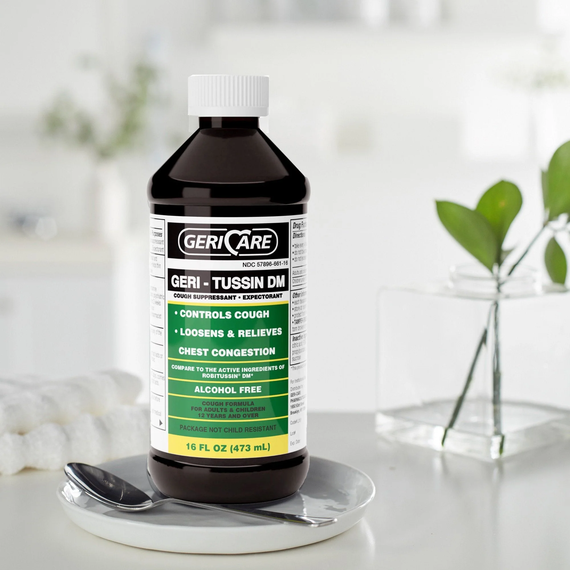 Geri-Care Geri-Care Guaifenesin / Dextromethorphan Cold and Cough Relief, 16-ounce Bottle (12/CS) - Image 4
