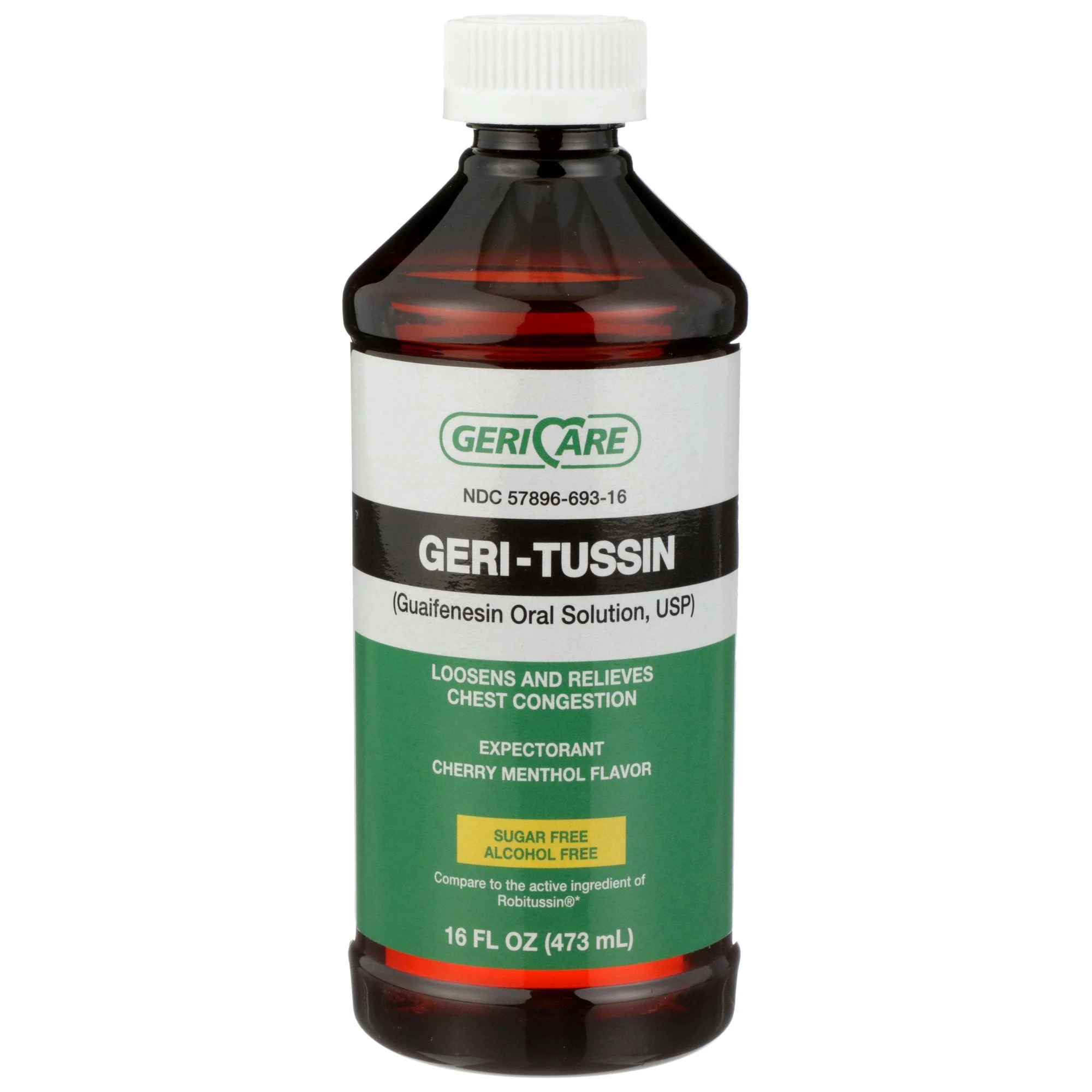Geri-Care Geri-Care Guaifenesin Cold and Cough Relief, 16-ounce Bottle (12/CS)