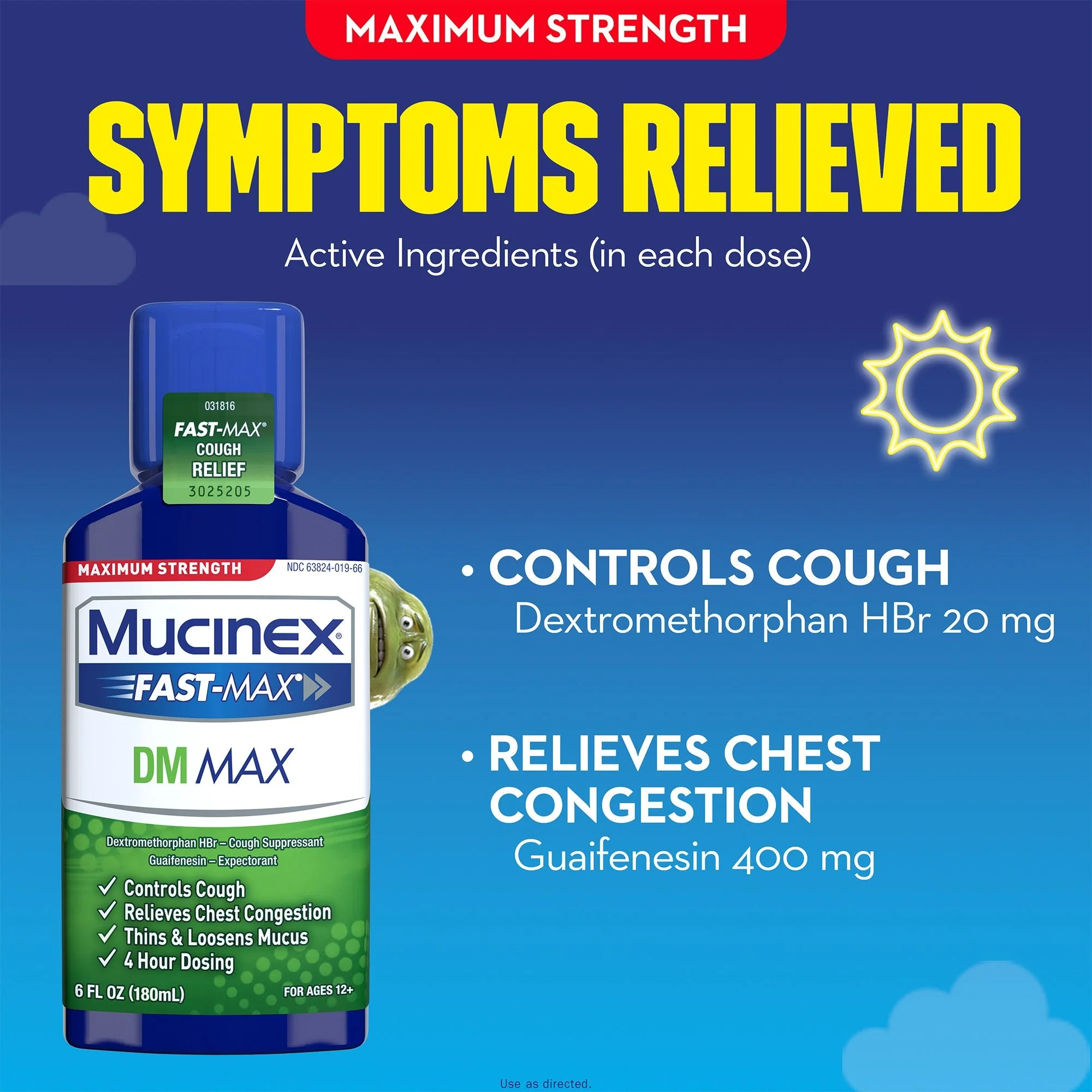 Reckitt Benckiser Mucinex Fast-Max DM Max Guaifenesin / Dextromethorphan Cold and Cough Relief - Image 4