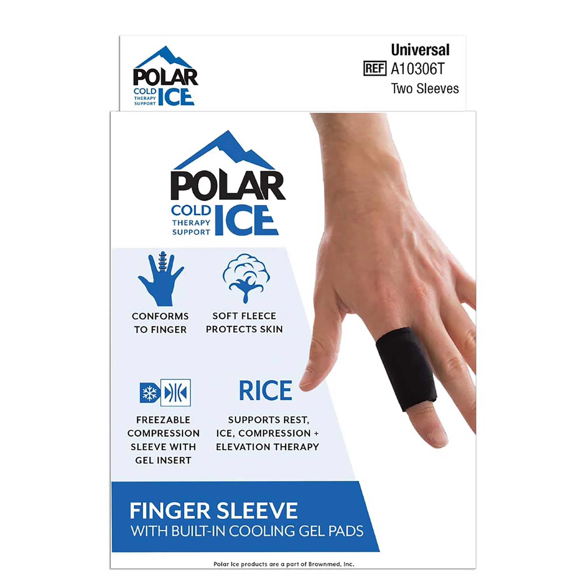 Brownmed Polar Ice Finger Sleeve, One Size Fits Most (2/PK) - Image 2