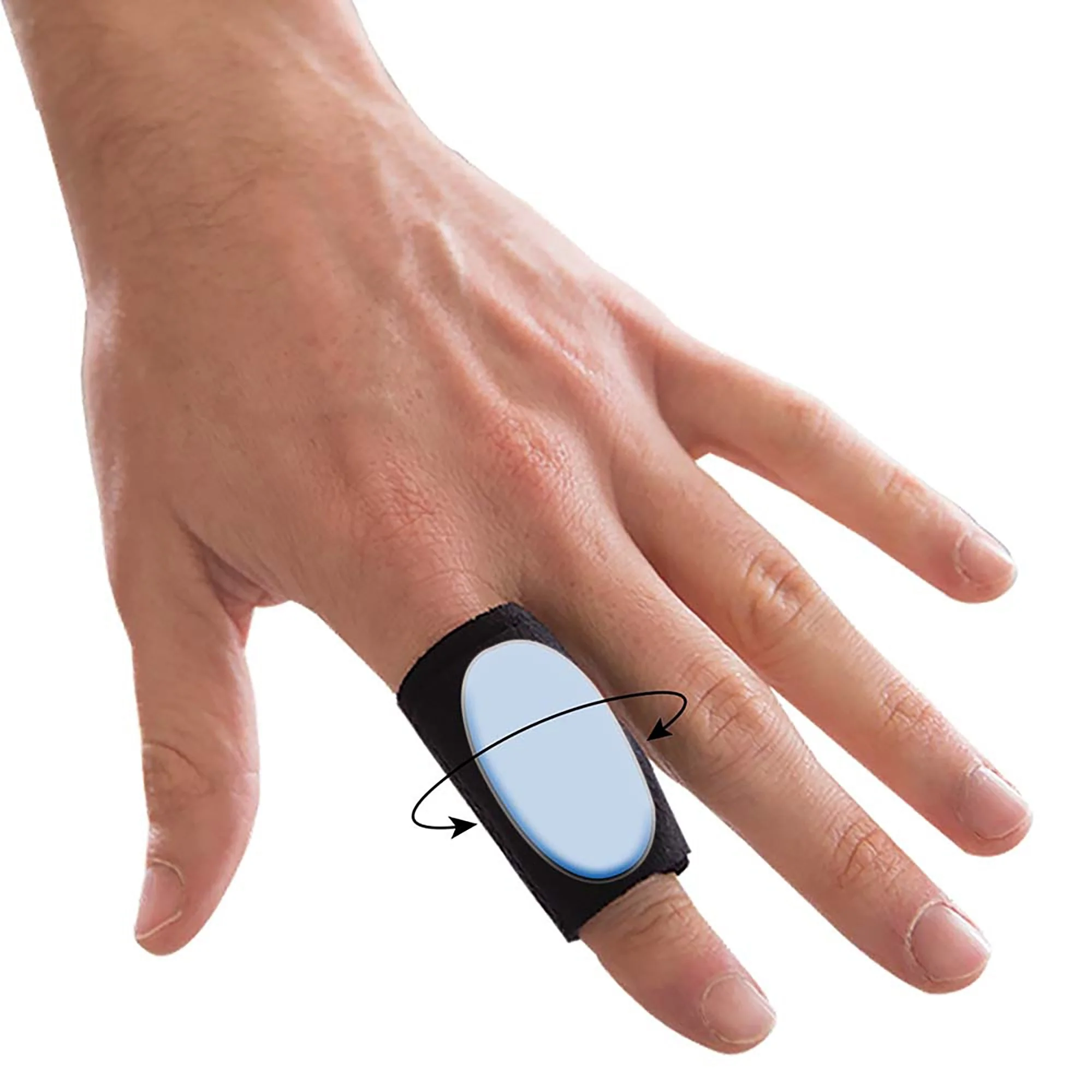 Brownmed Cold Therapy Finger Sleeve Polar Ice Adult Small Pull On Finger Black (2/PK) - Image 3