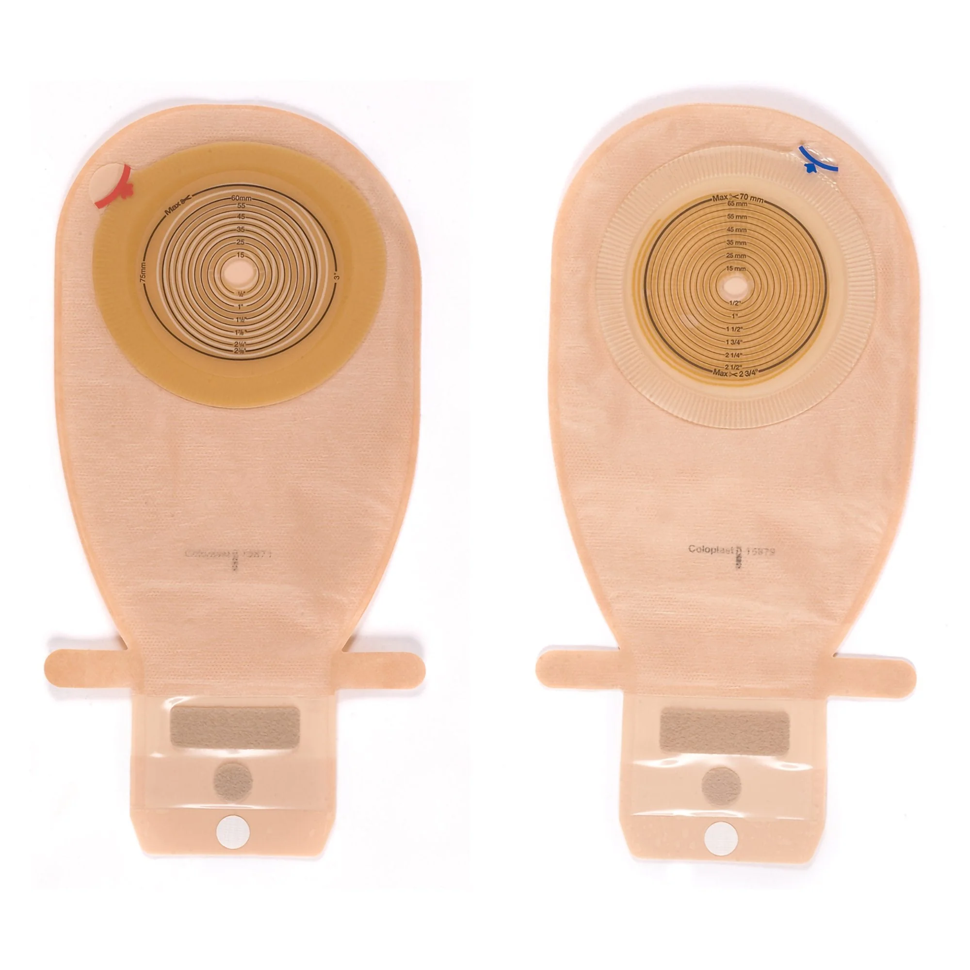 Coloplast Assura Flat One-Piece Opaque Colostomy Pouch, Cut to fit Stomas 10 – 76mm (10/BX)