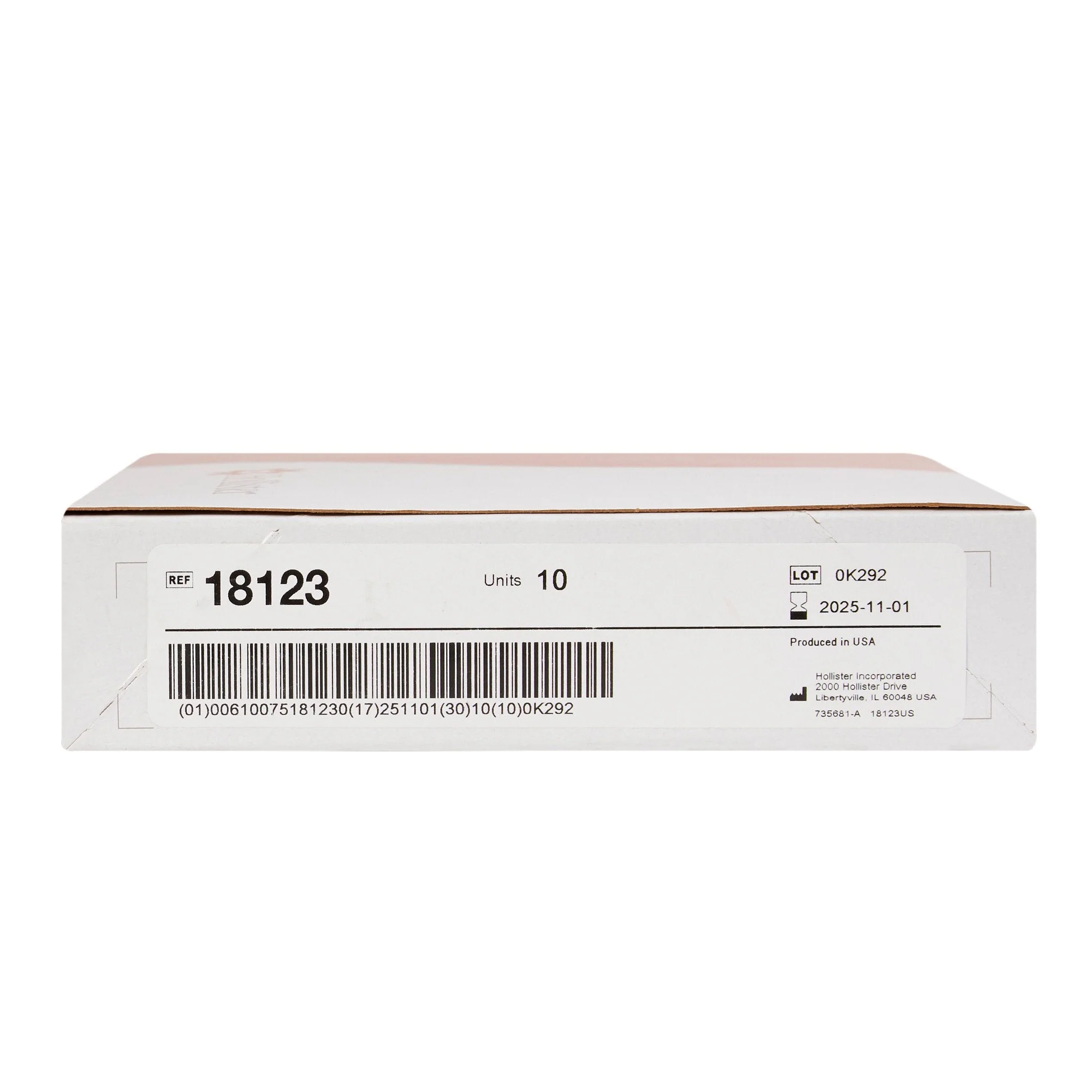 Hollister New Image 18123 2-Piece Beige Colostomy Pouch, Pre-cut to Fit 57mm Stomas, Red (10/BX) - Image 3