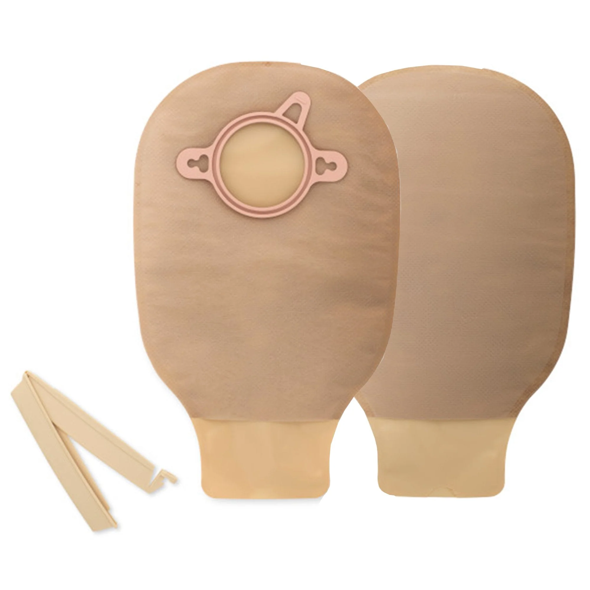 Hollister New Image 18202 Beige Colostomy Pouch, Pre-cut to Fit 44 mm Stomas, Green Match (10/BX)