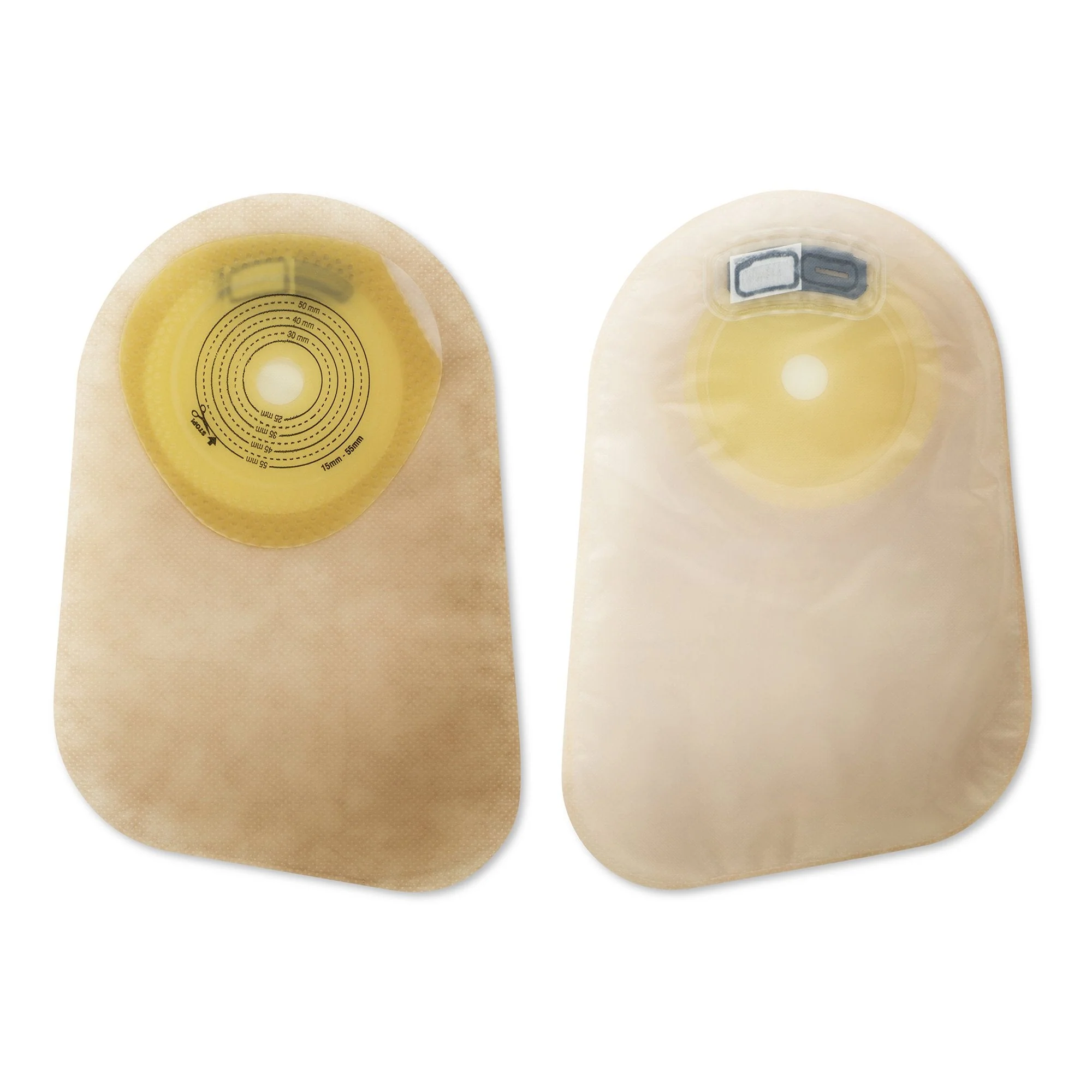 Hollister Premier 1-Piece Transparent Colostomy Pouch, Cut to Fit Stomas up to 55 mm (30/BX)