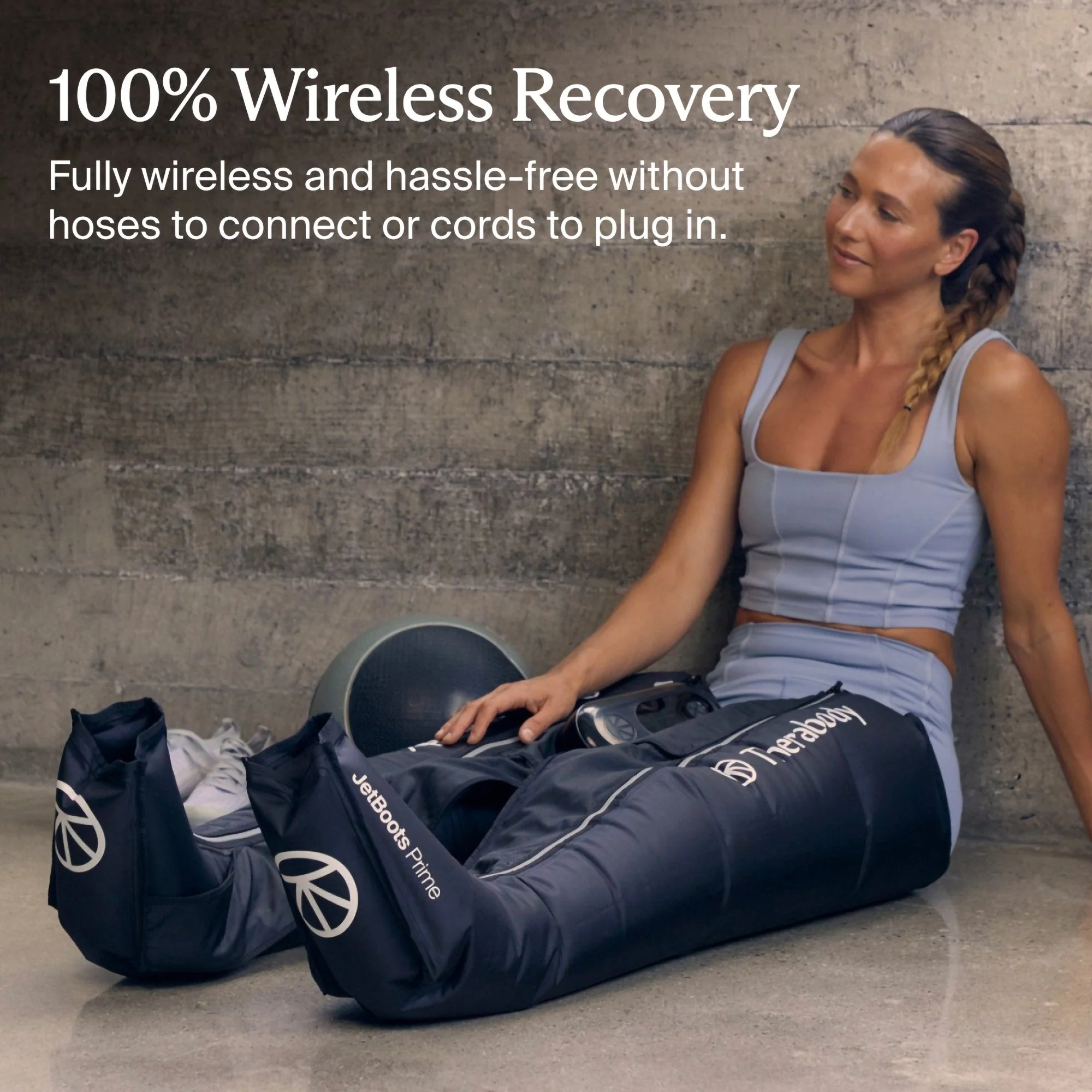 Therabody Inc RecoveryAir Prime JetBoots Compression Massage Garment & Control Unit, Large - Image 3