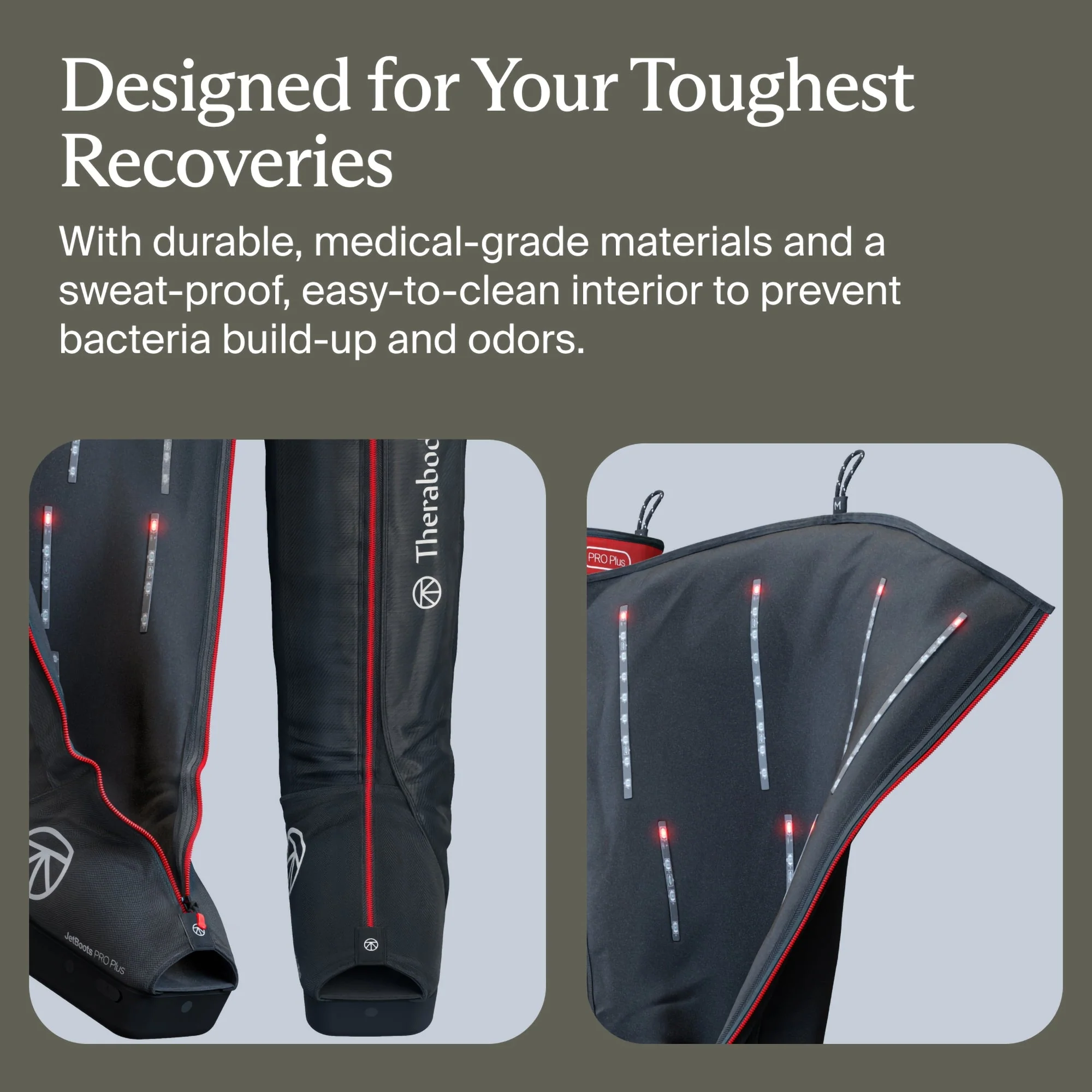 Therabody Inc RecoveryAir PRO JetBoots Short Compression Massage Garment & Control Unit, Large - Image 3