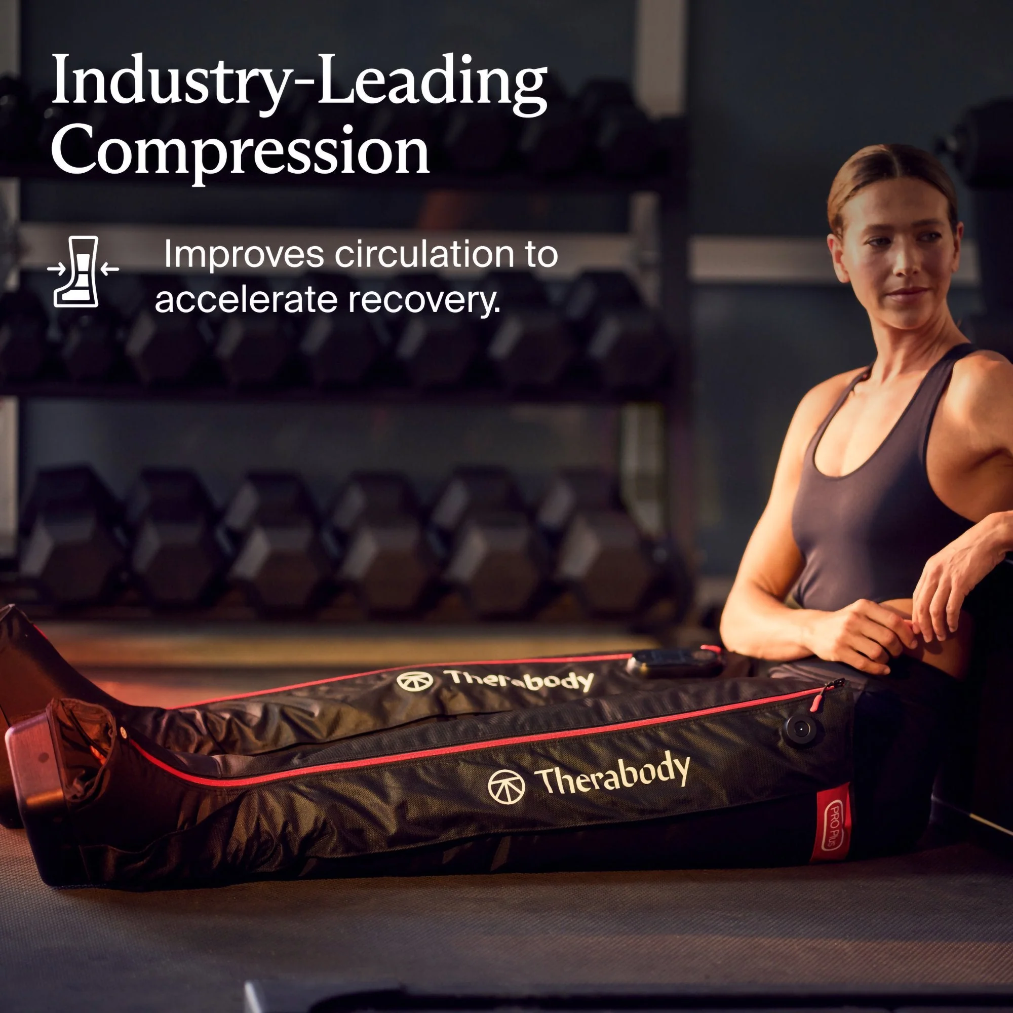 Therabody Inc RecoveryAir PRO JetBoots Short Compression Massage Garment & Control Unit, Small - Image 6