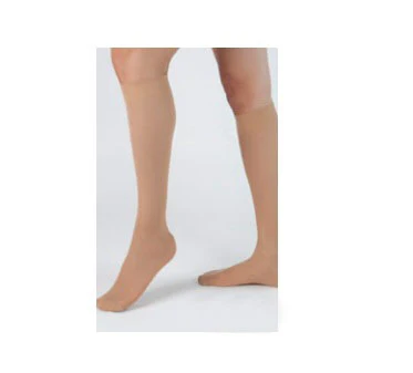 Compression Stocking Health Support Knee High Size E / Regular Beige Closed Toe