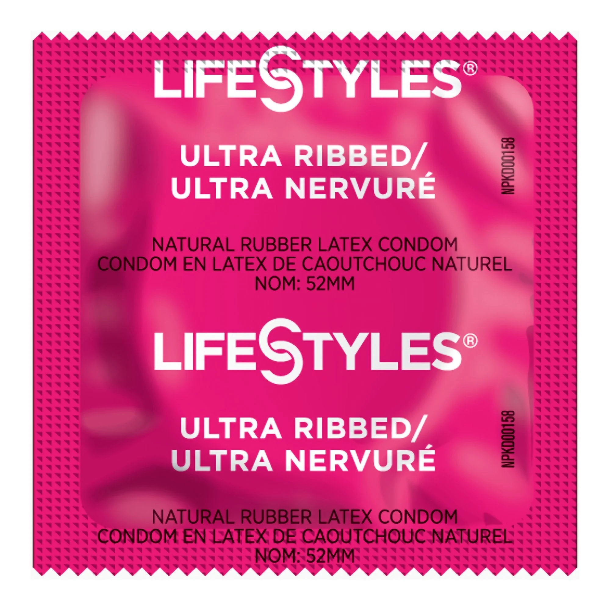 Sxwell USA Lifestyles Ultra Ribbed Lubricated Latex Condom