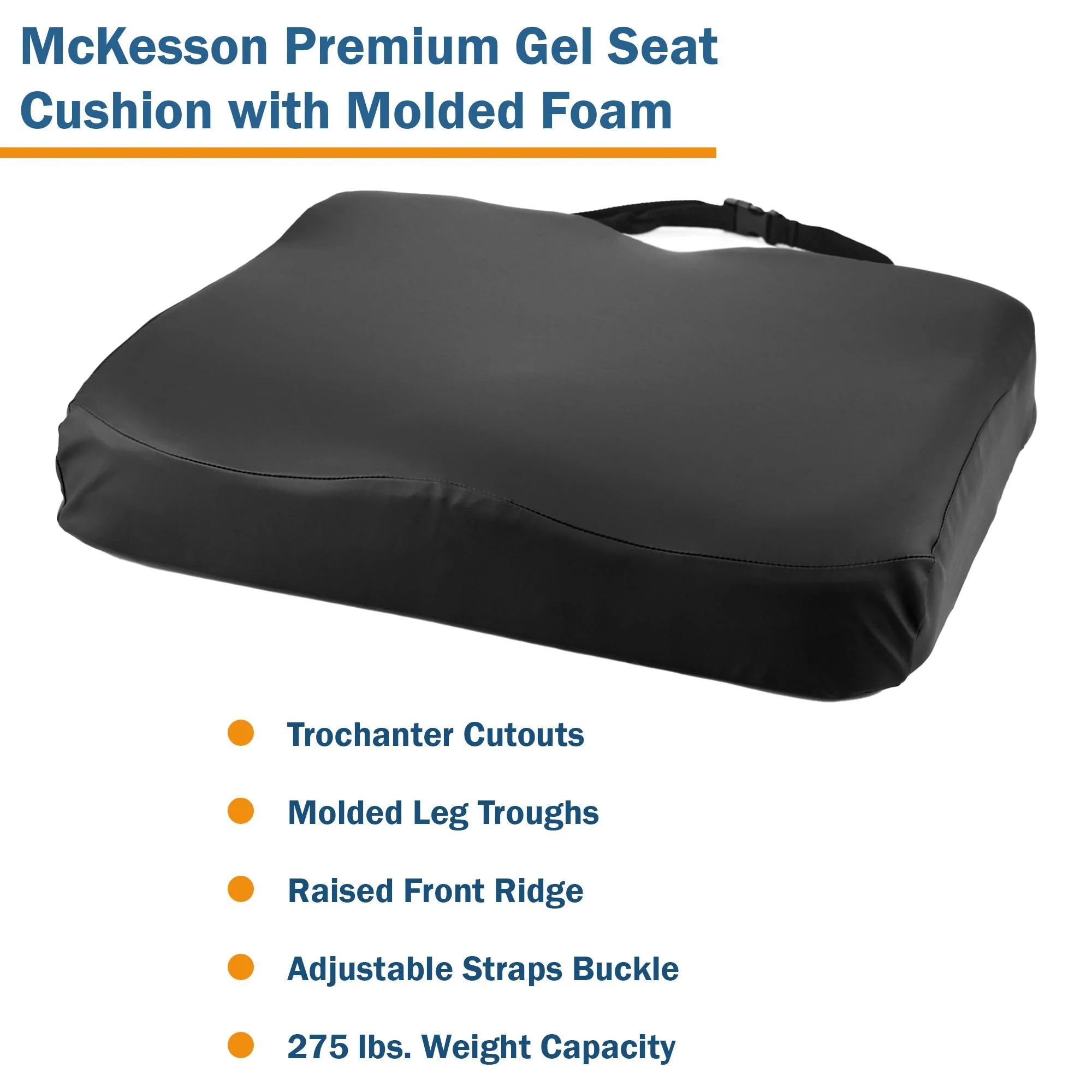 McKesson Brand McKesson Premium Molded Foam Seat Cushion, 20 x 16 x 3 Inch (4/CS) - Image 5