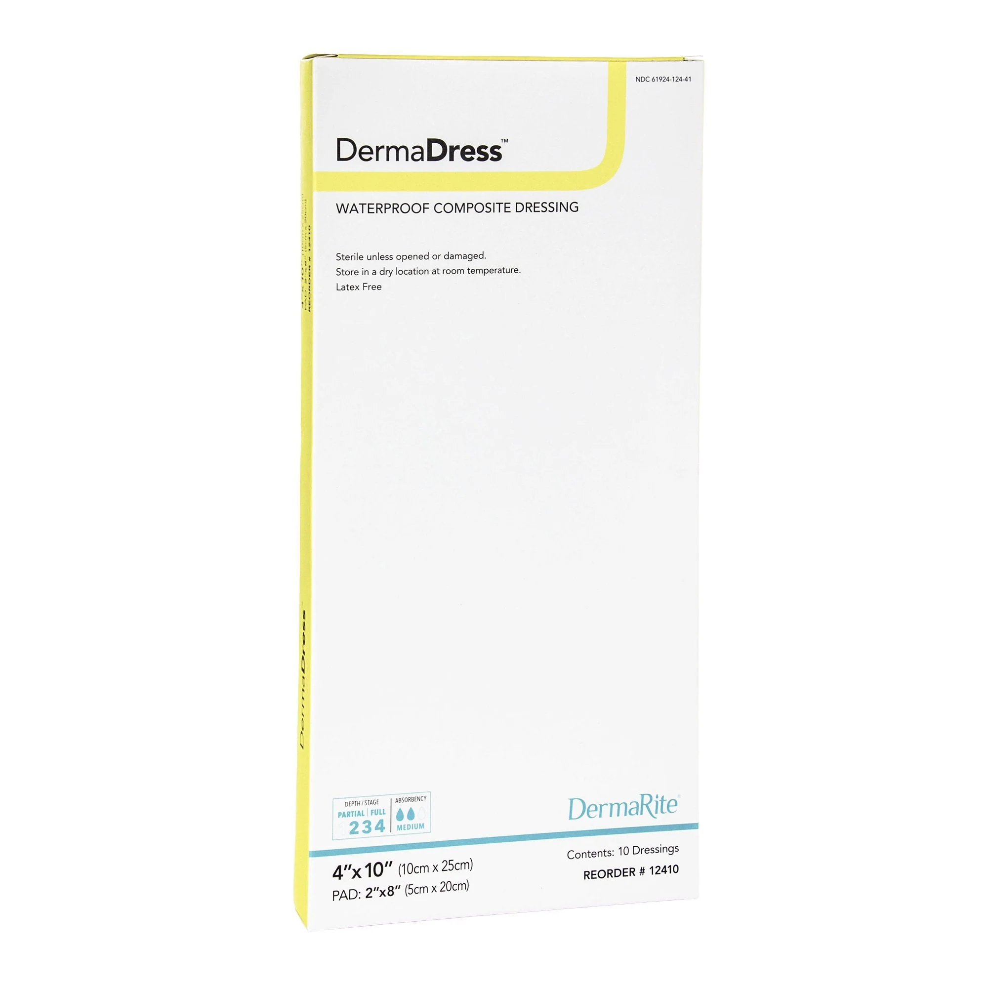 Sion Brands LLC DermaDress Composite Dressing, 4 x 10 Inch (10/BX)