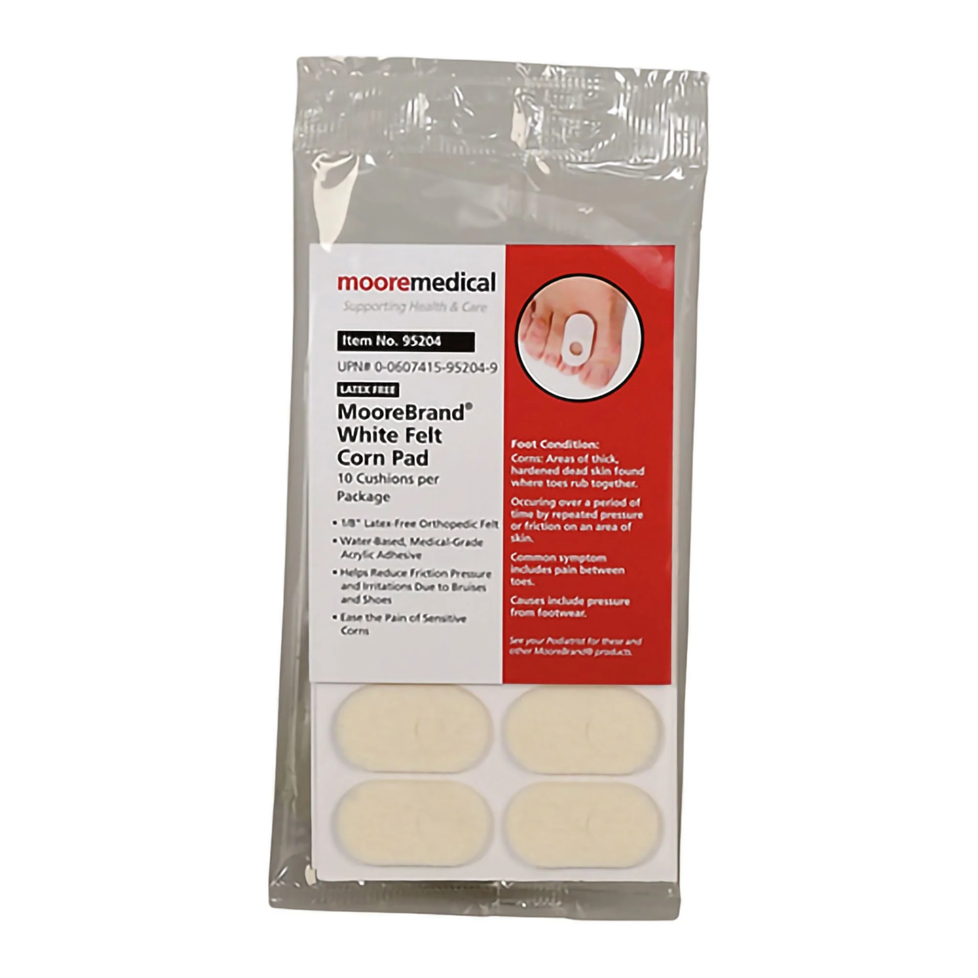 McKesson Brand MooreBrand Pedi-Pads Corn Pad, Size 101-A (480/CS)