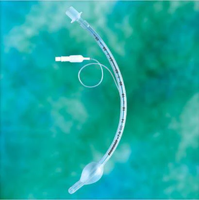 Cuffed Endotracheal Tube Sheridan HVT 330 mm Length Curved 9.0 mm ID Adult Murphy Eye