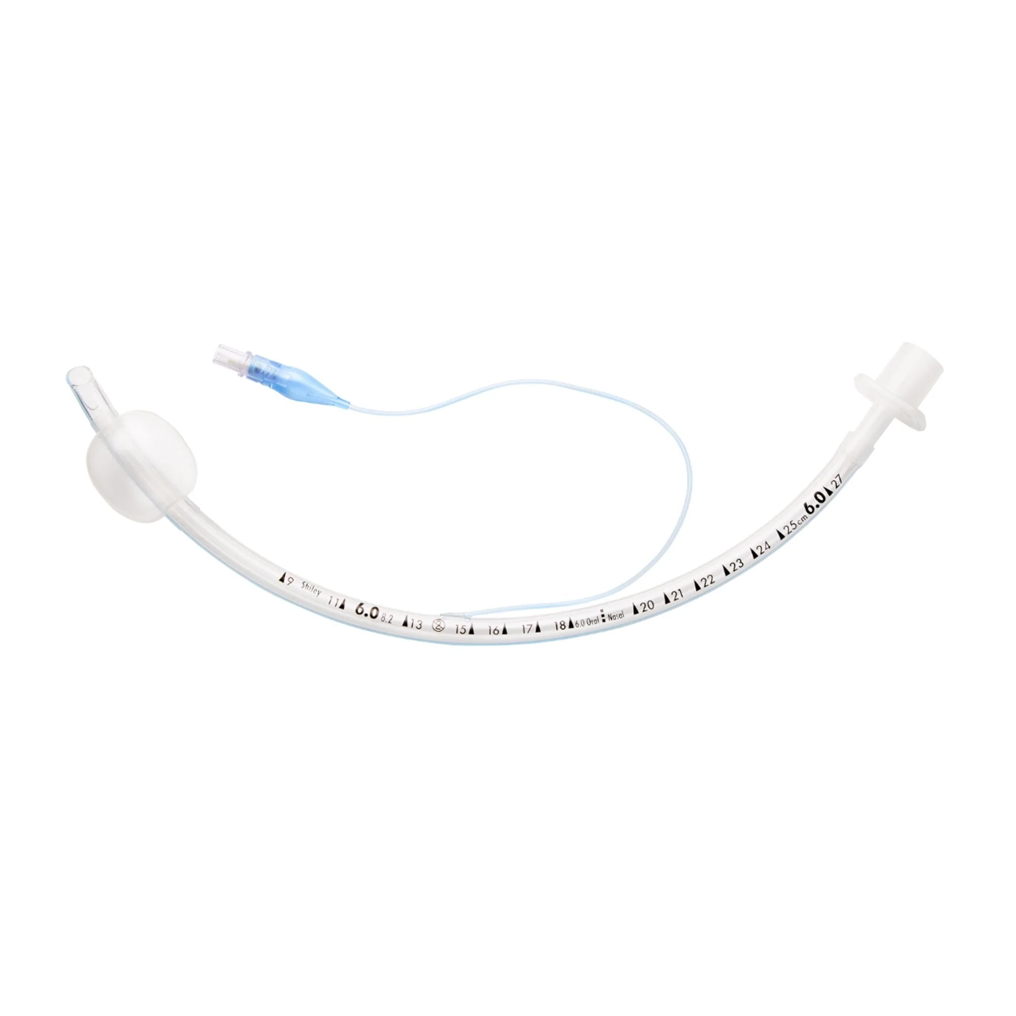 Cuffed Endotracheal Tube ShileyHi-Lo Curved 5.0 mm ID Pediatric Murphy Eye