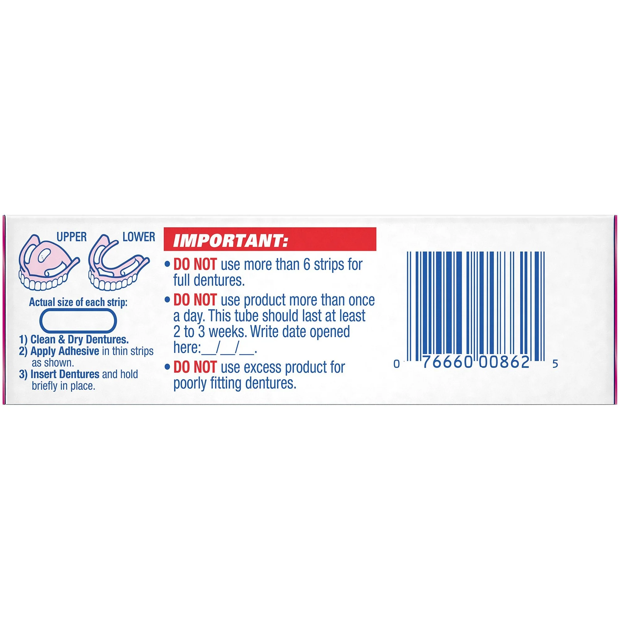 Procter & Gamble Fixodent Original Denture Adhesive Cream, 0.75 Oz (24/CS) - Image 5
