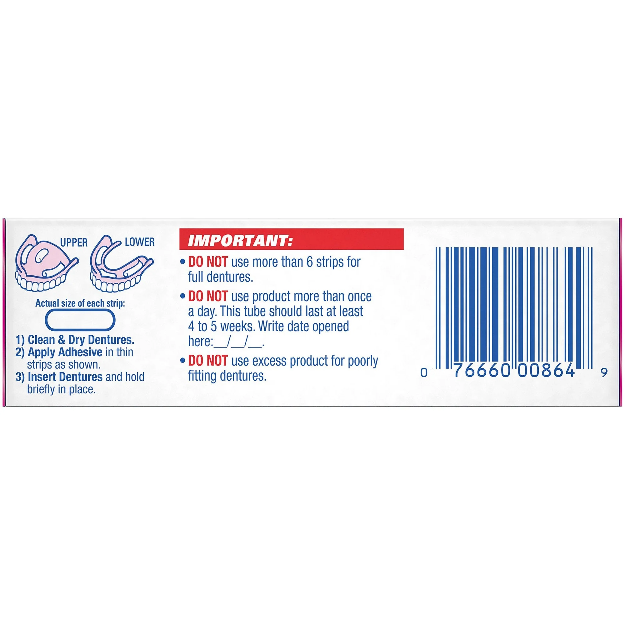 Procter & Gamble Fixodent Original Denture Adhesive Cream, 1.4 oz (24/CS) - Image 2