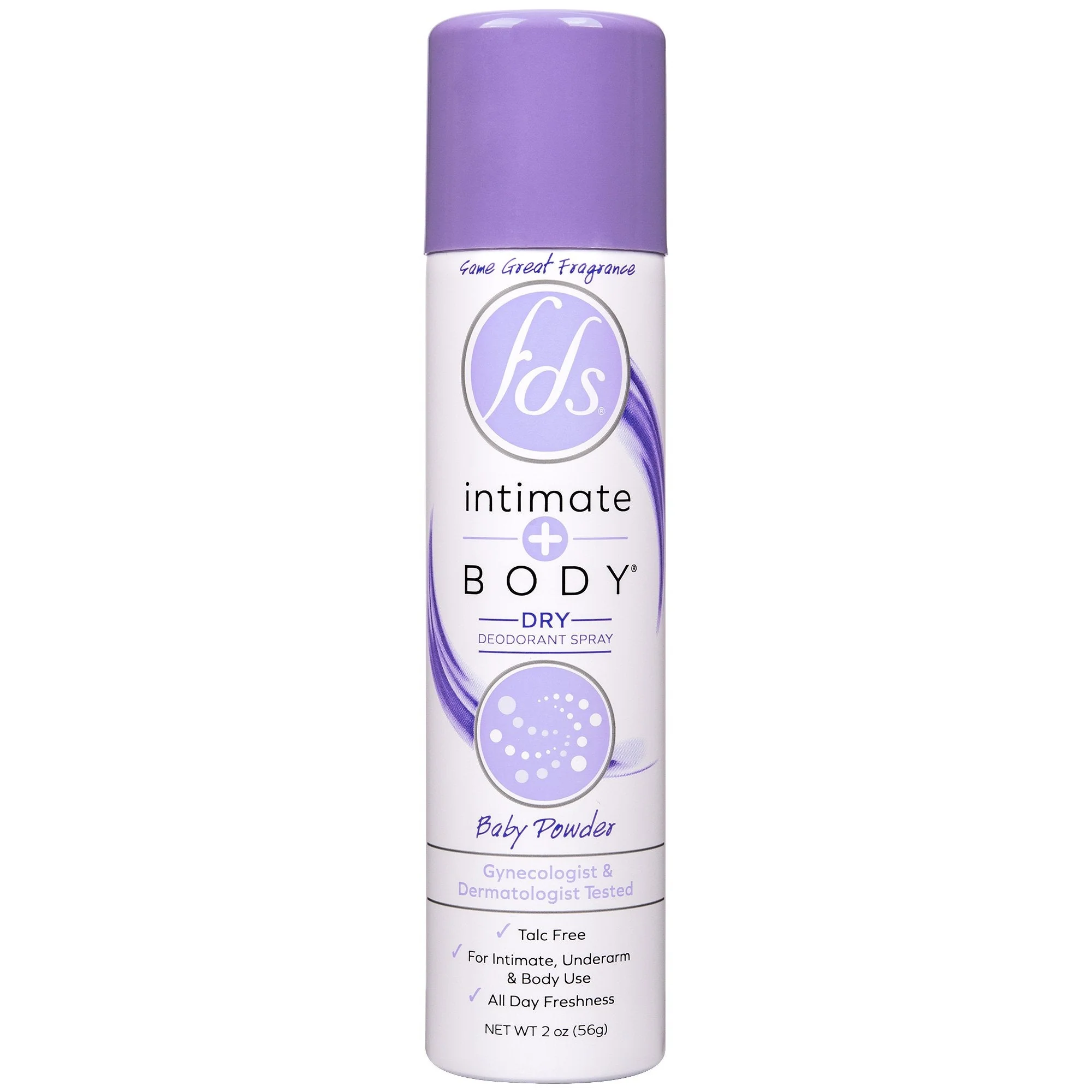 Emerson Healthcare Deodorant FDS Intimate+Body Aerosol Spray 2 oz. Baby Fresh Scent