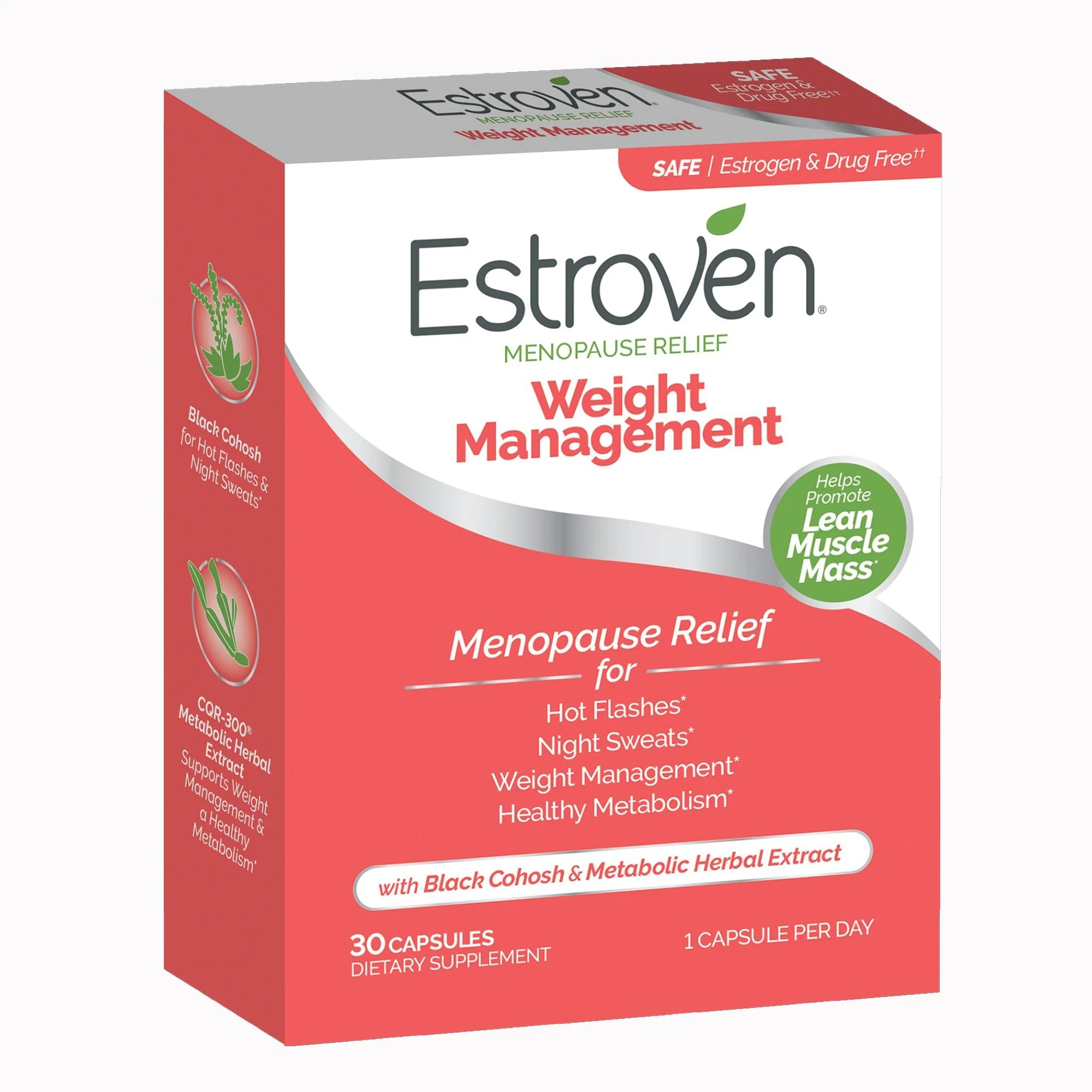 i-Health Inc Estroven Once Daily Menopause Relief Weight Management Capsules (12/CS)