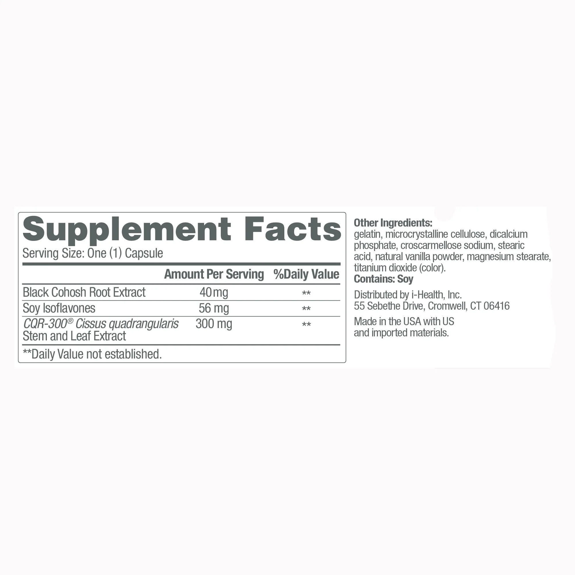 i-Health Inc Estroven Once Daily Menopause Relief Weight Management Capsules (12/CS) - Image 4