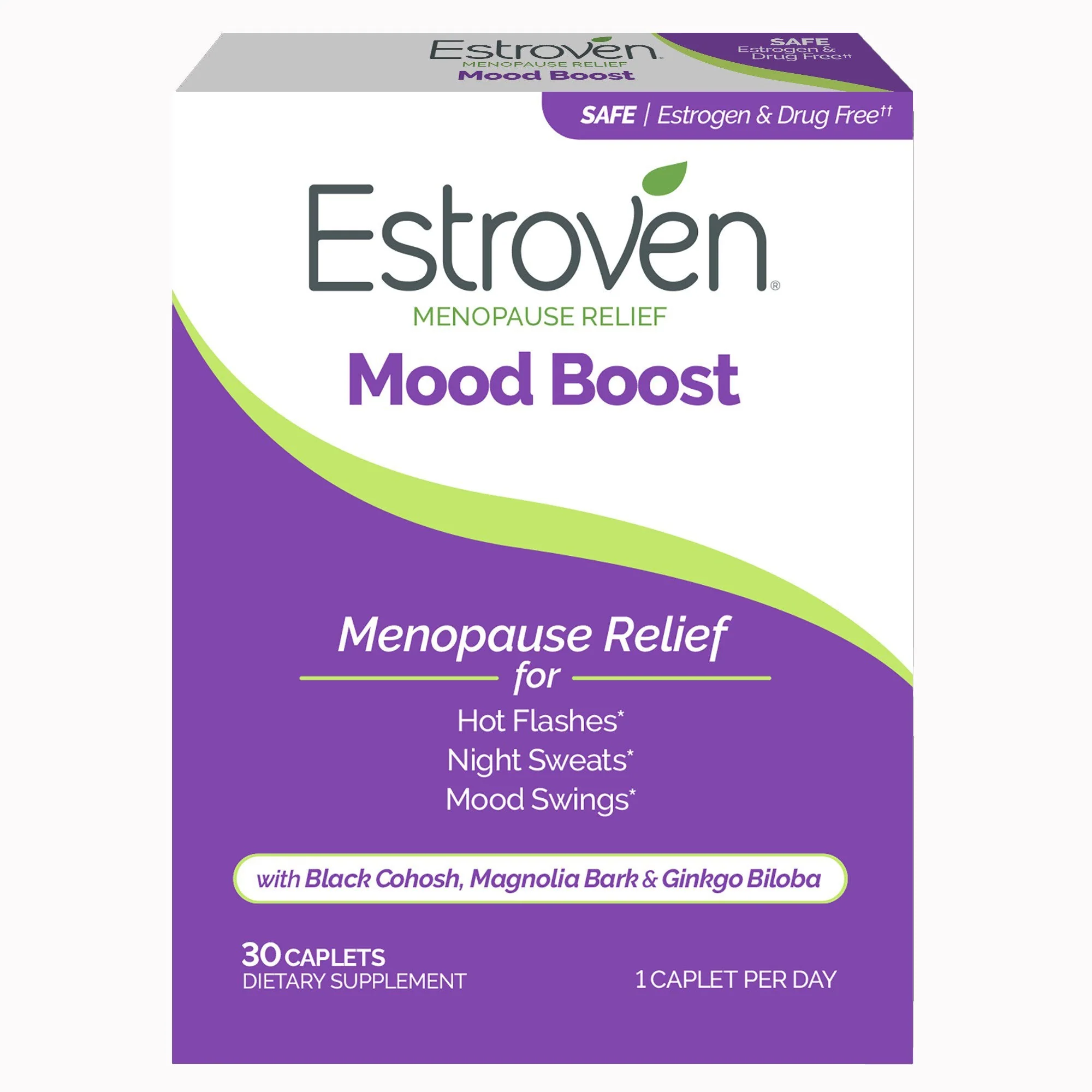 i-Health Inc Estroven Once Daily Menopause Relief Mood Boost Caplets (12/CS) - Image 3