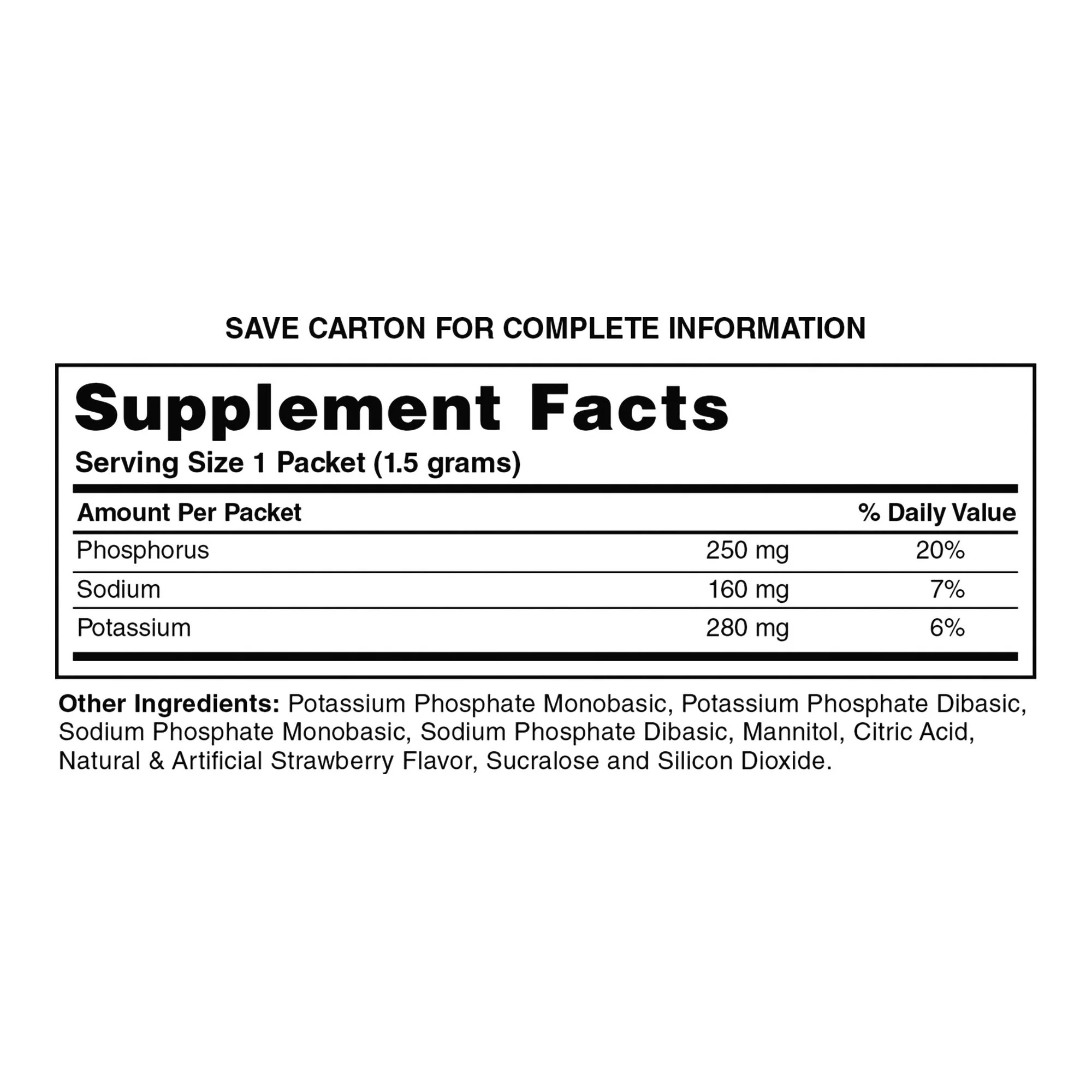Geri-Care Geri-Care Phosphorus Supplement Powder with Electrolytes, Strawberry Flavor (2400/CS) - Image 4