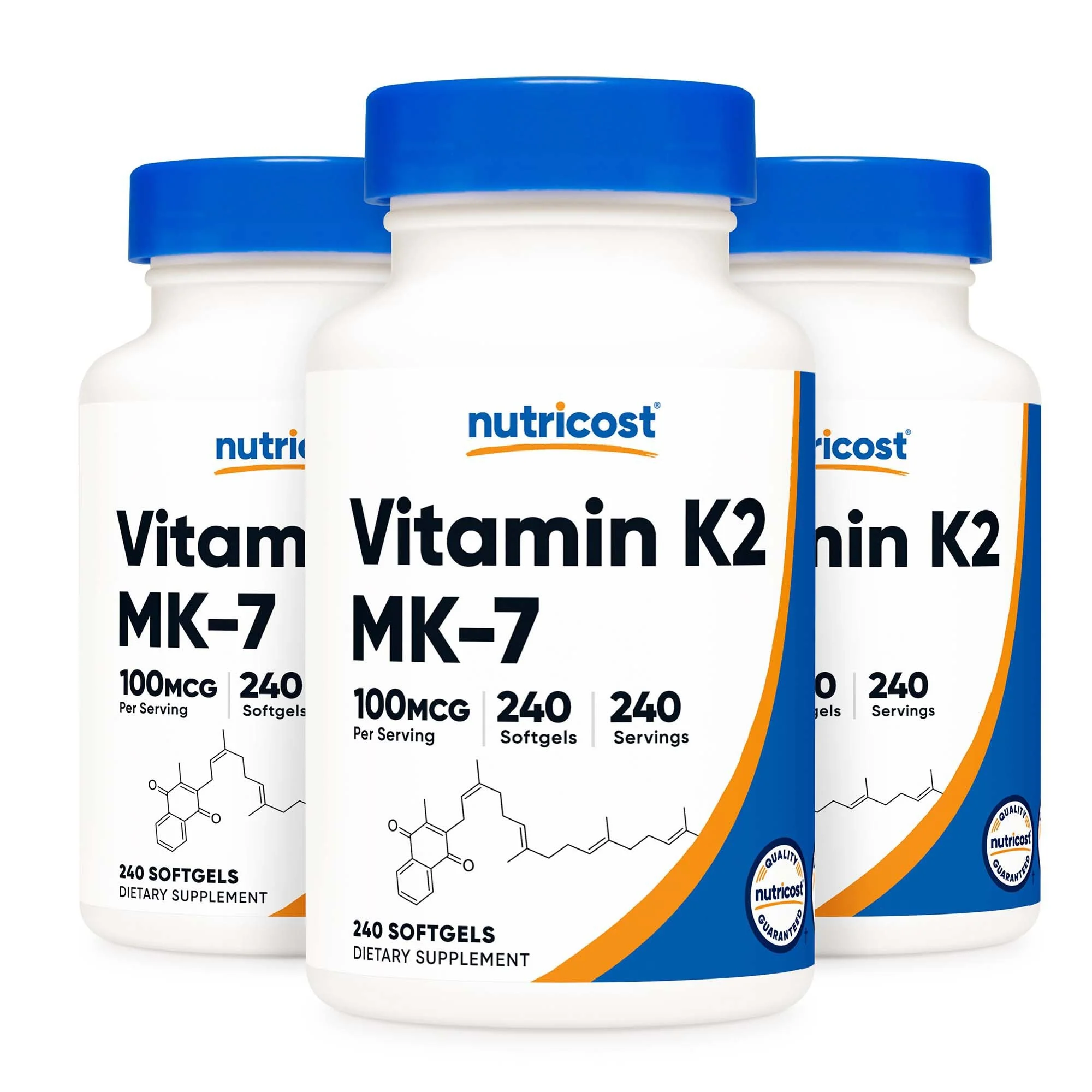 Nutricost Dietary Supplement nutricost Vitamin K2 MK-7 100 mcg Strength Softgel 240 Per Bottle (12/CS) - Image 2