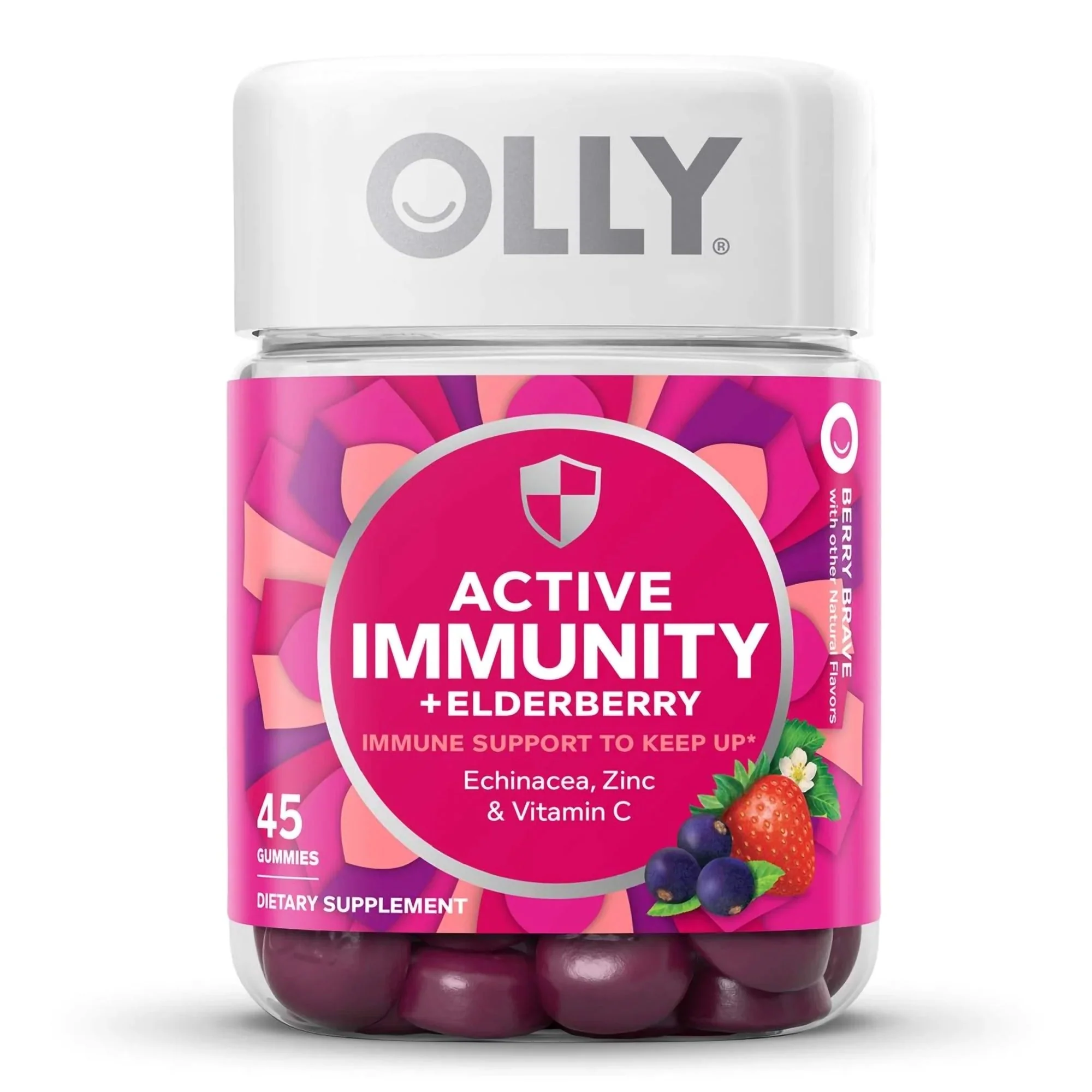 OLLY Public Benefit Corp Olly Active Immunity + Elderberry Gummies Berry Brave