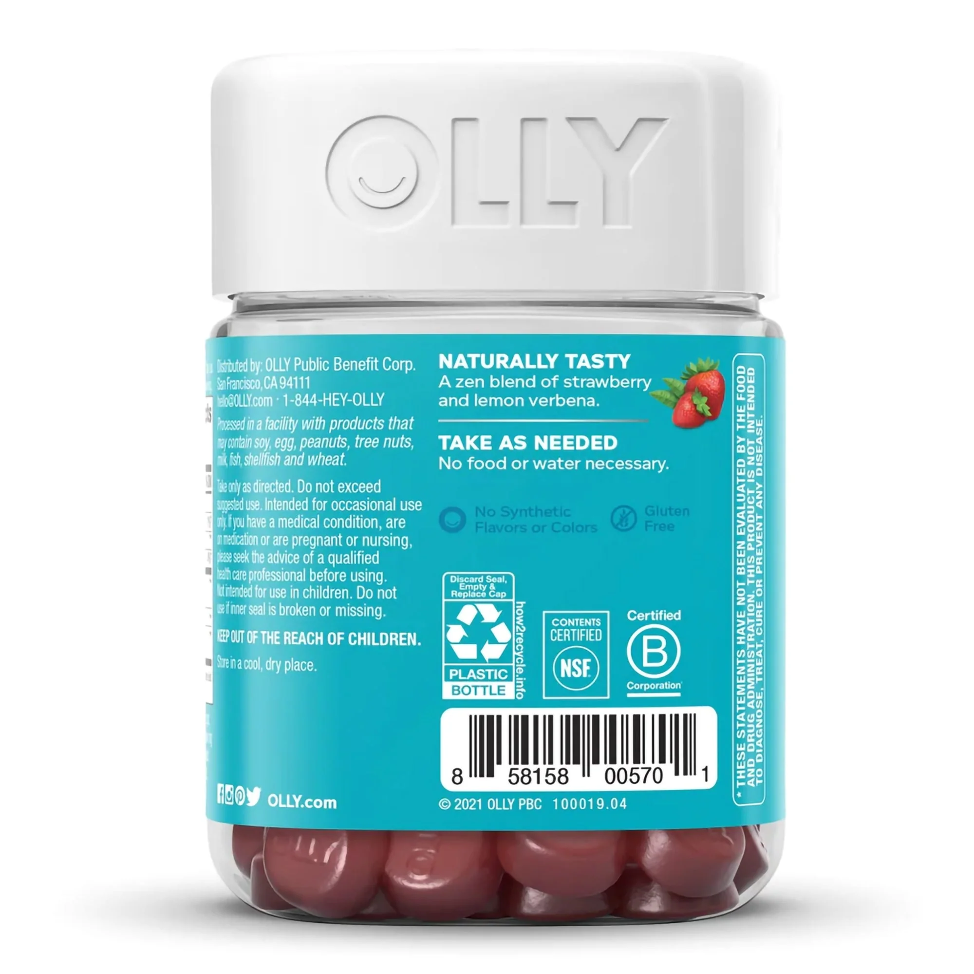 OLLY Public Benefit Corp Olly Goodbye Stress Gummies, Berry Verbena - Image 3