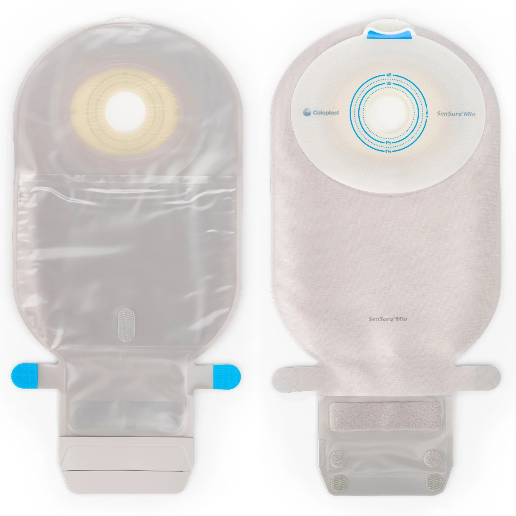 Coloplast SenSura Mio Flat One-Piece Transparent Ostomy Pouch, Pre-cut for 35mm Stomas (10/BX)