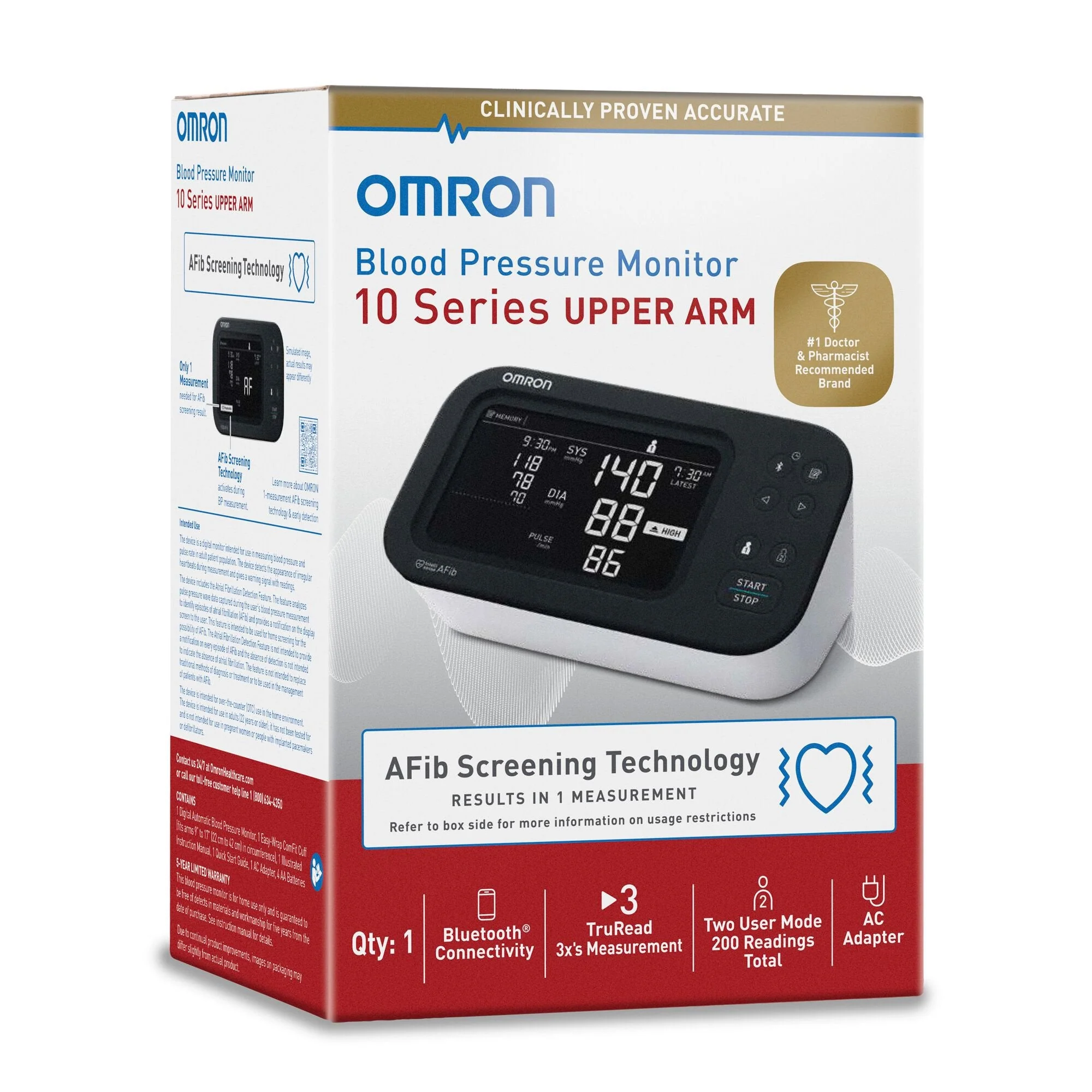Emerson Healthcare Omron 10 Series Digital Blood Pressure Monitor with Bluetooth Connectivity (10/CS) - Image 2