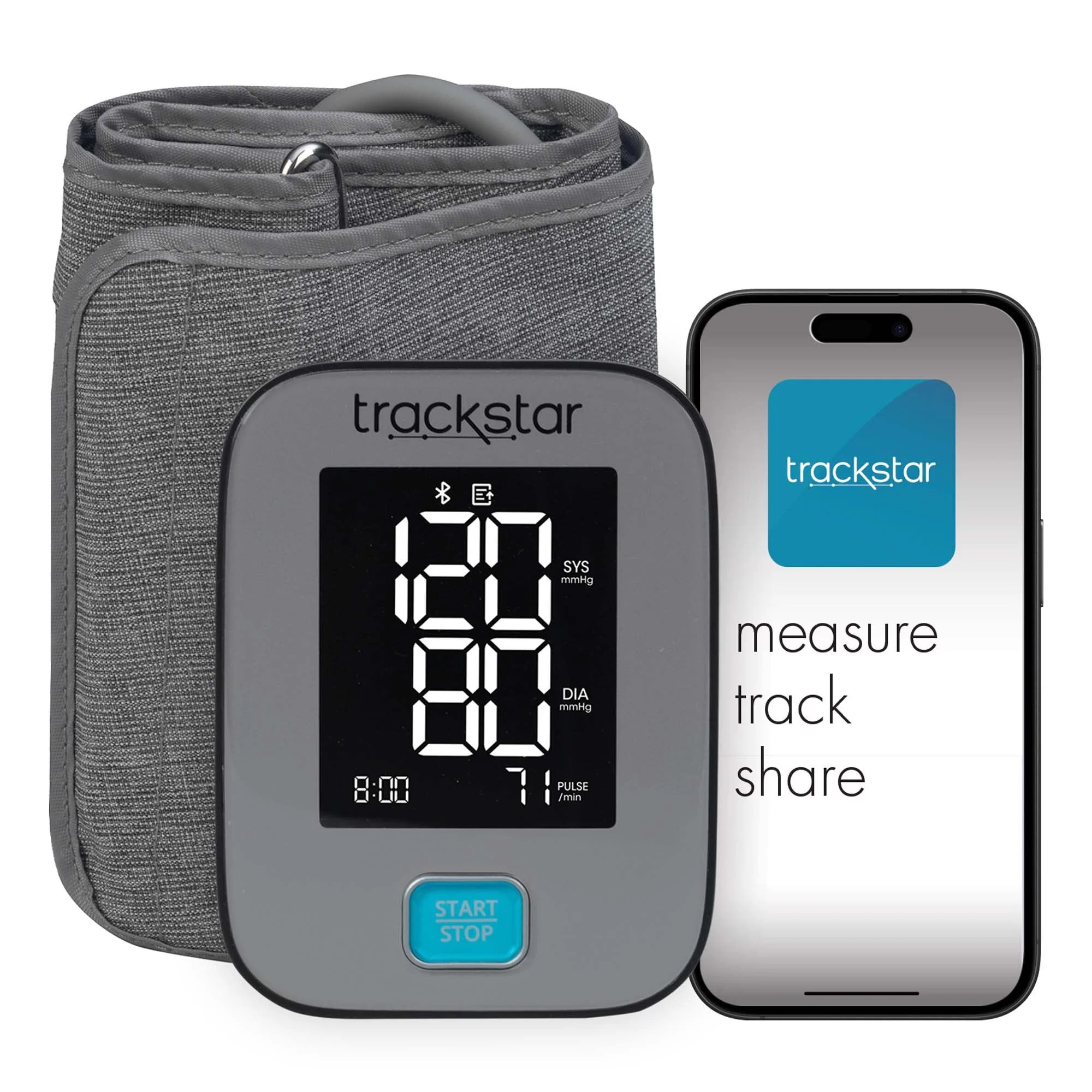 Veridian Healthcare LLC Digital Blood Pressure Monitor RPM Pro Adult Cuff Arm Cloth Fabric Cuff 8.6 to 17.7 inch Circumference Mobile (16/CS) - Image 2