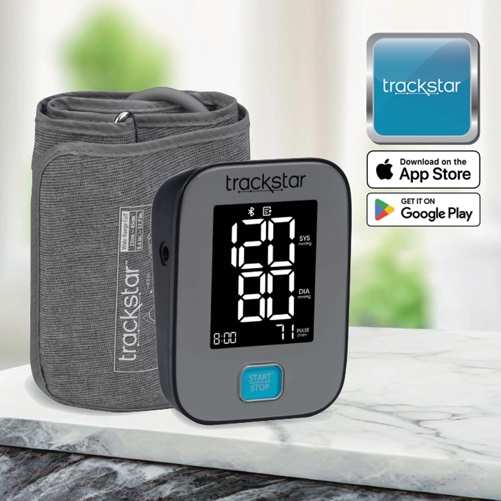 Veridian Healthcare LLC Digital Blood Pressure Monitor RPM Pro Adult Cuff Arm Cloth Fabric Cuff 8.6 to 17.7 inch Circumference Mobile (16/CS) - Image 3