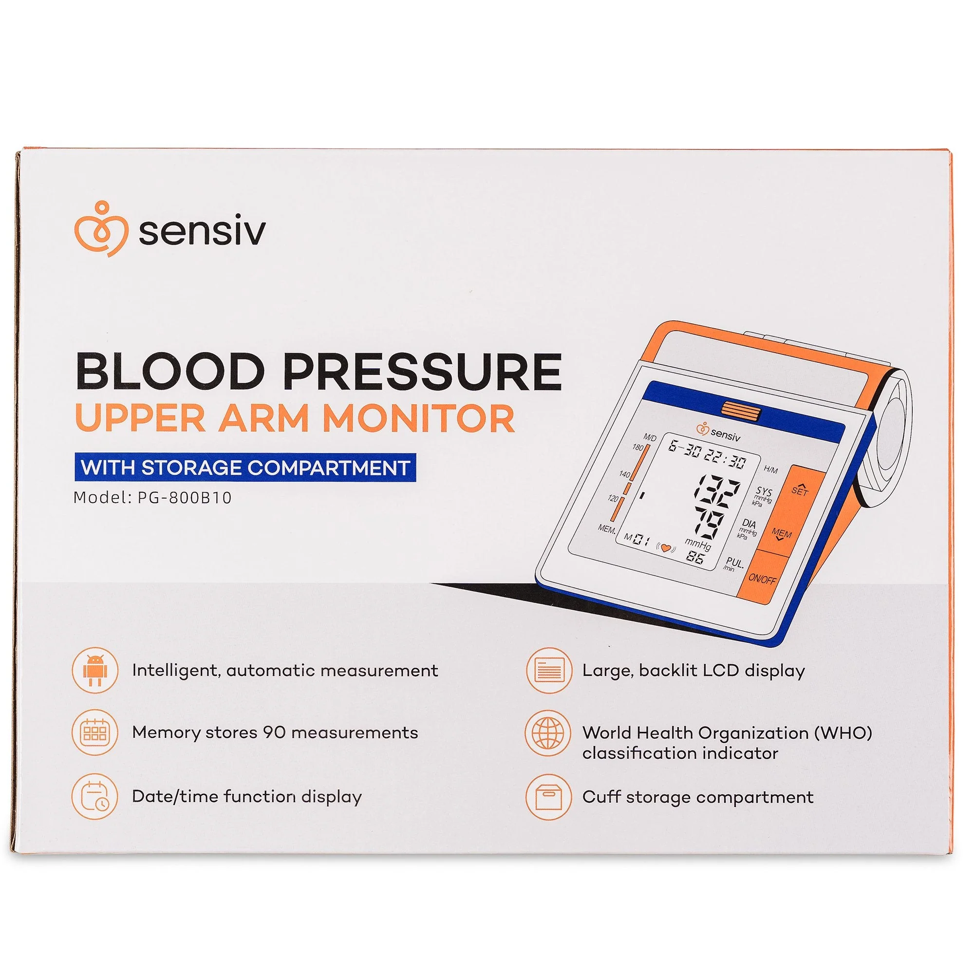 Acutens Inc Sensiv Upper Arm Blood Pressure Monitor (12/CS) - Image 2