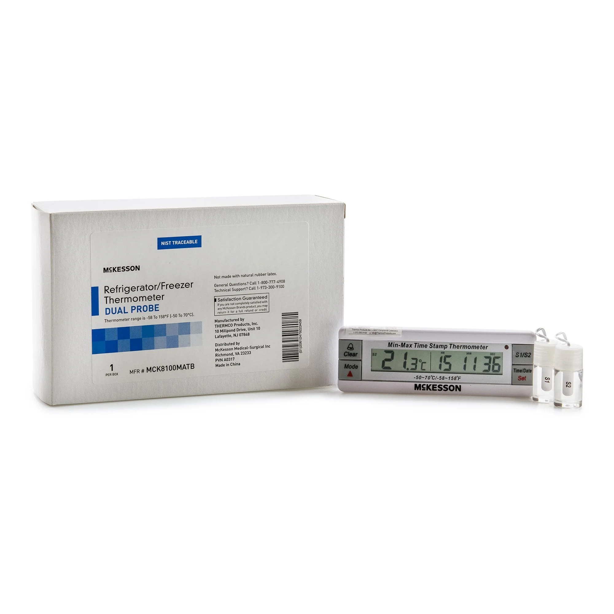 McKesson Brand McKesson Refrigerator / Freezer Thermometer, -58° to +158° F (-50° to +70°C)