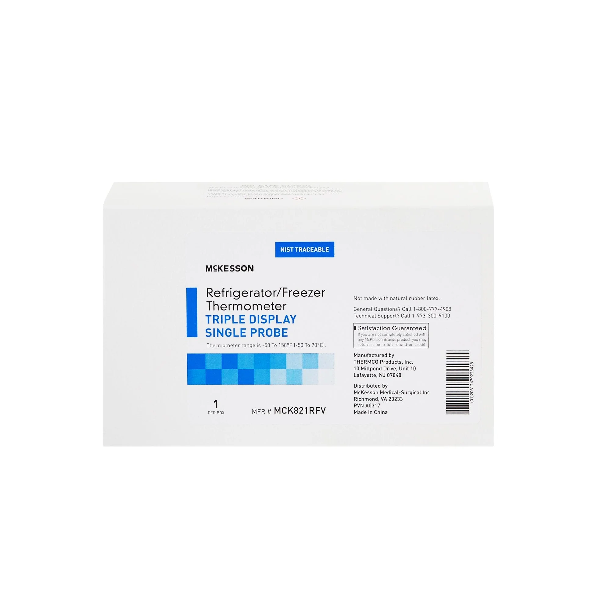 McKesson Brand McKesson Refrigerator/Freezer Thermometer, Digital Display, -58° – +158° F Range - Image 3