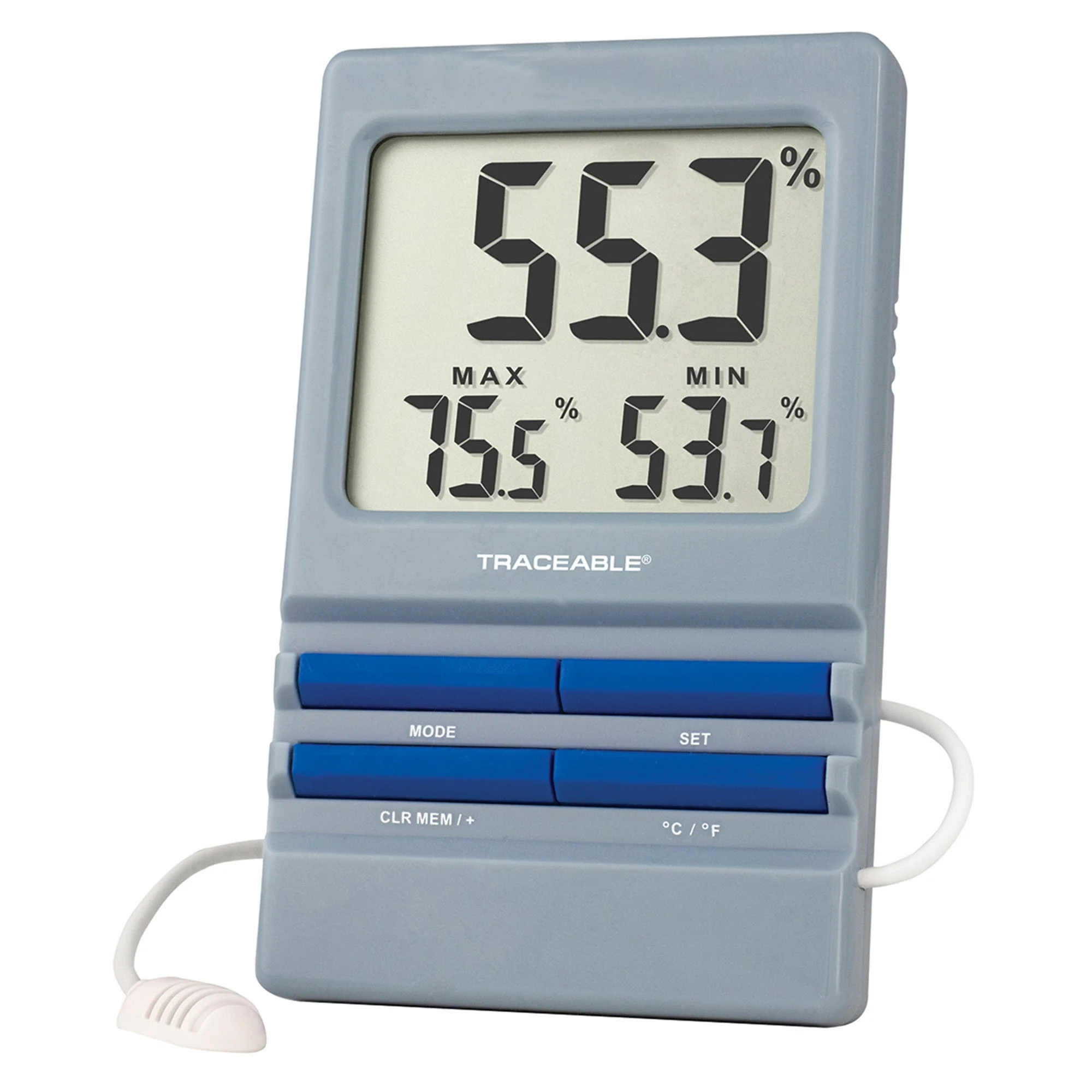 Cole-Parmer/Antylia Scientific Traceable Hygrometer / Thermometer with Alarm