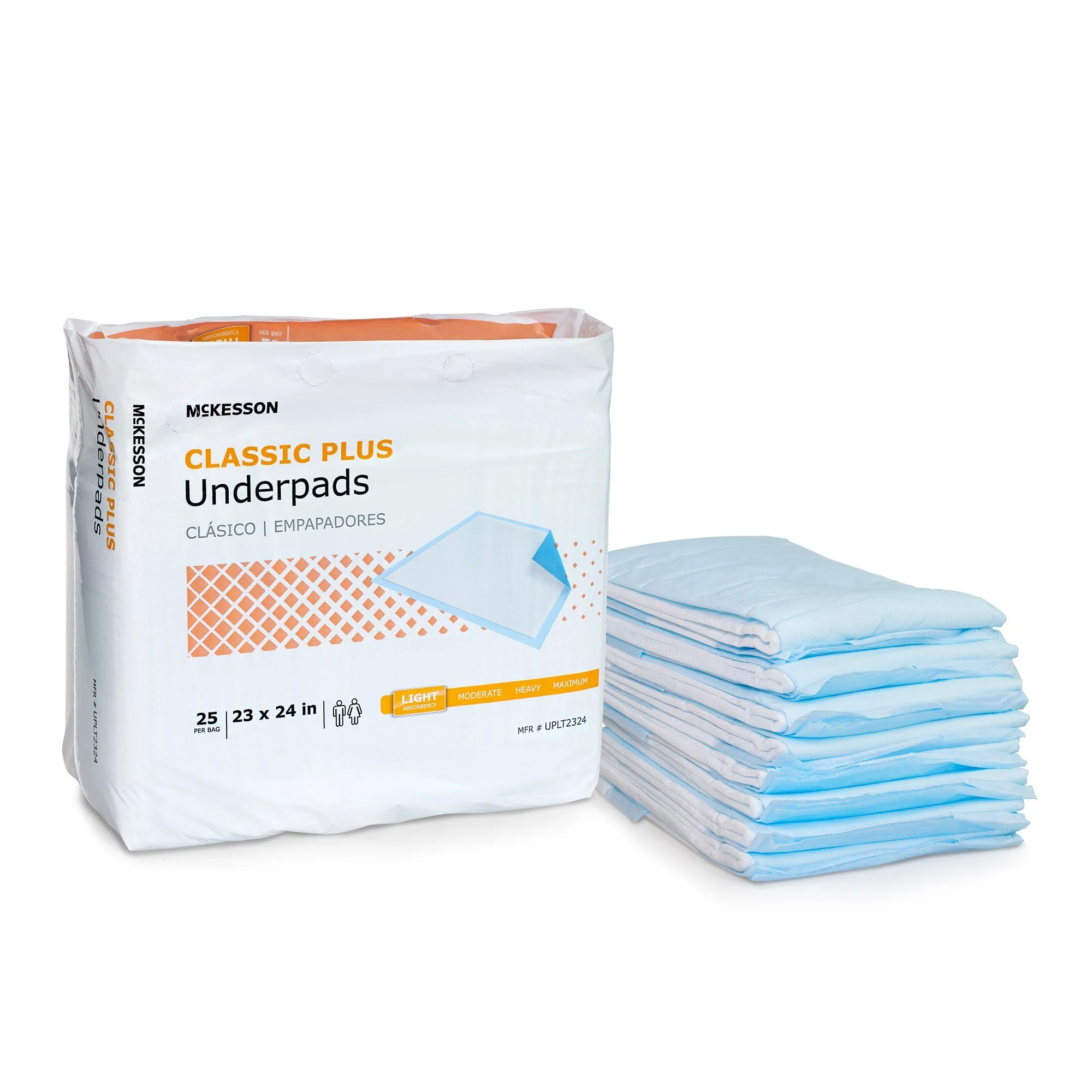 McKesson Brand McKesson Classic Plus Light Absorbency Underpads, 23 x 24 Inch (200/CS) - Image 4