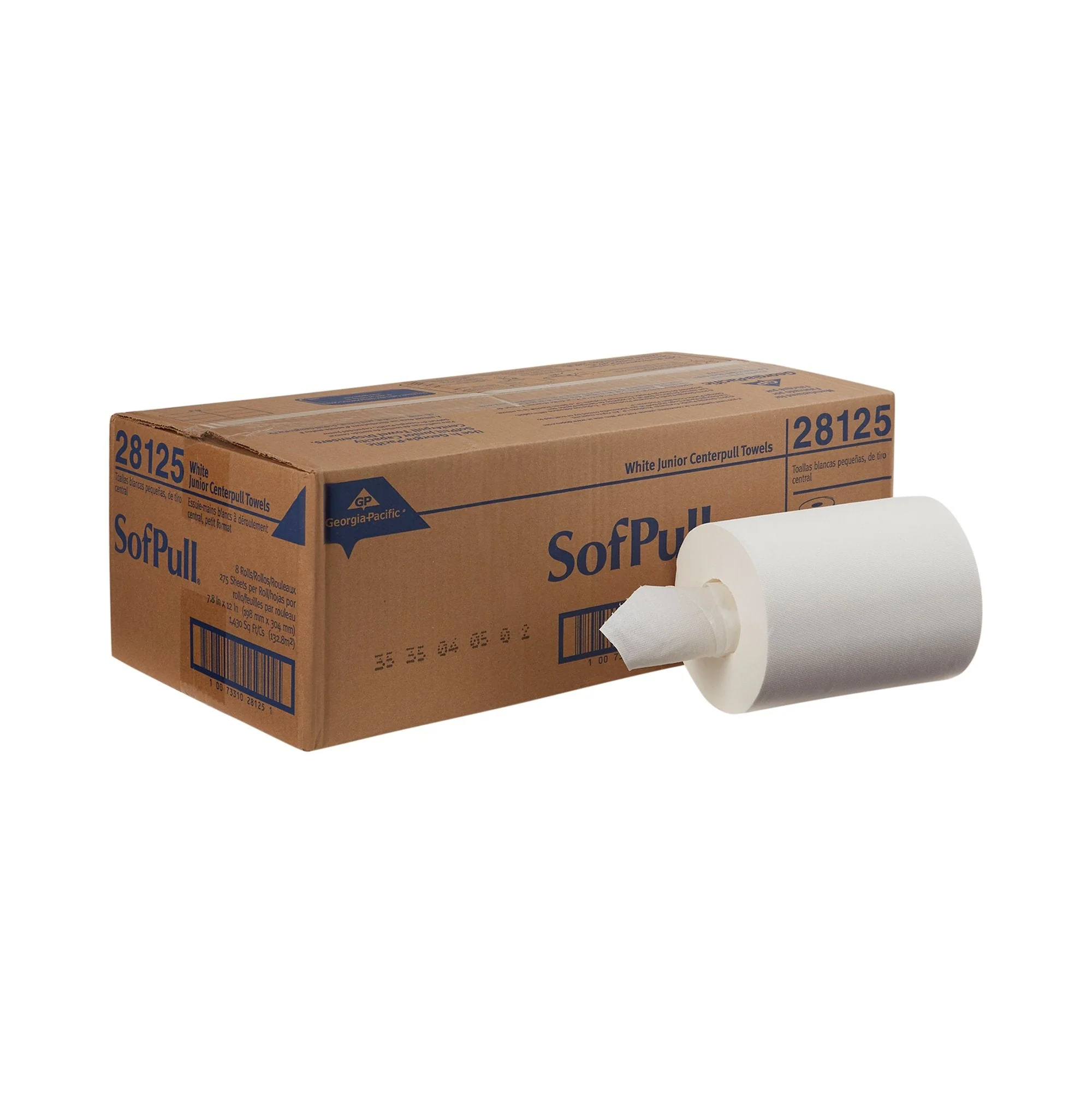 Georgia-Pacific Consumer Products LP SofPull White Paper Towel, 4795 Feet, 8 Rolls per Case (8/CS)