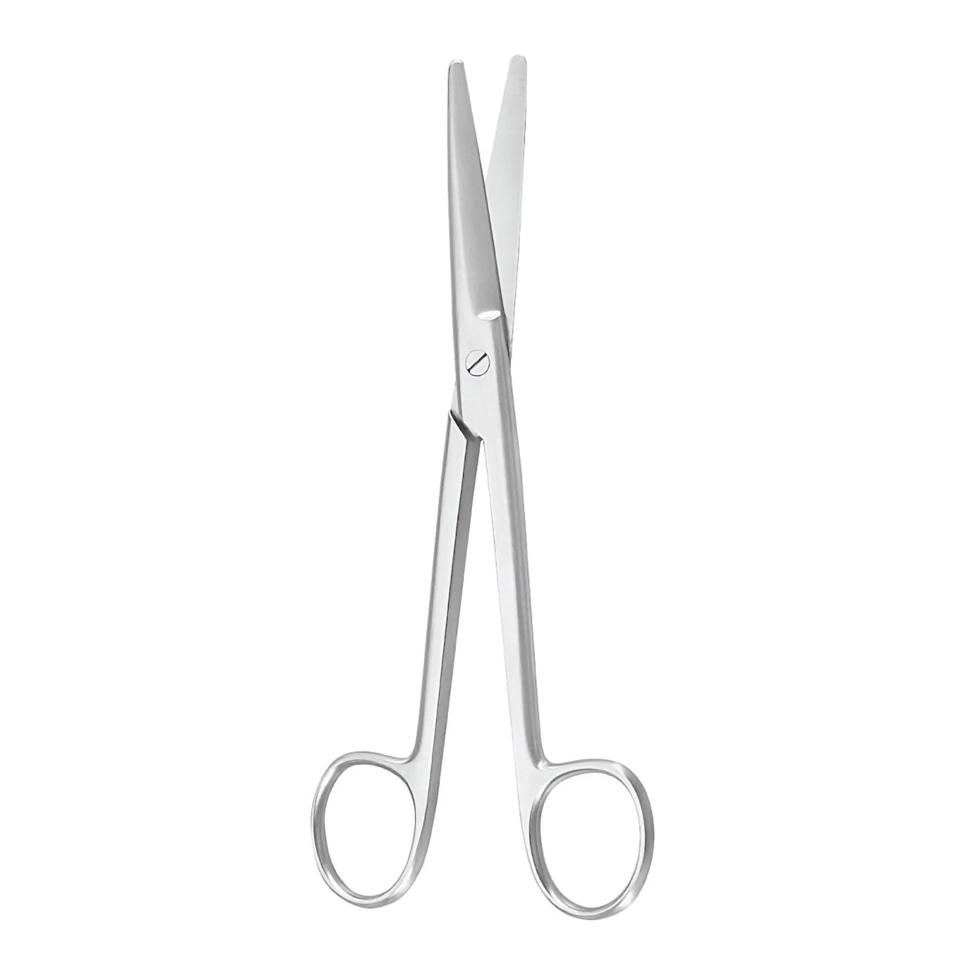 Dissecting Scissors McKesson Argent Mayo 6-3/4 Inch Length OR / Surgical Grade German Stainless Steel NonSterile Finger Ring Handle Curved, Beveled Blunt Tip / Blunt Tip