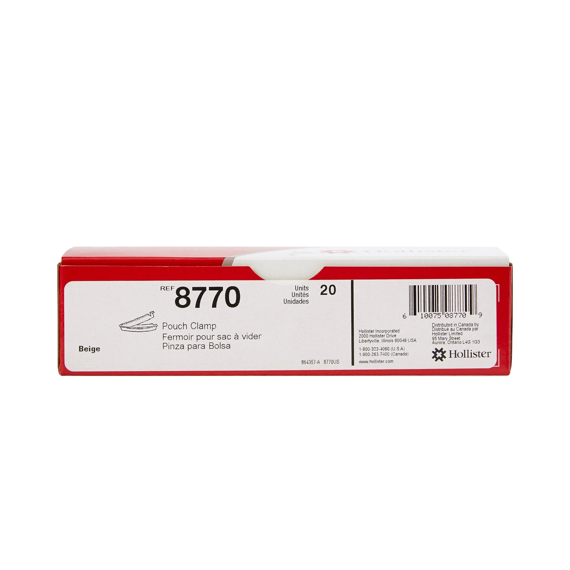 Hollister Hollister Drainable Pouch Clamp (20/BX) - Image 3