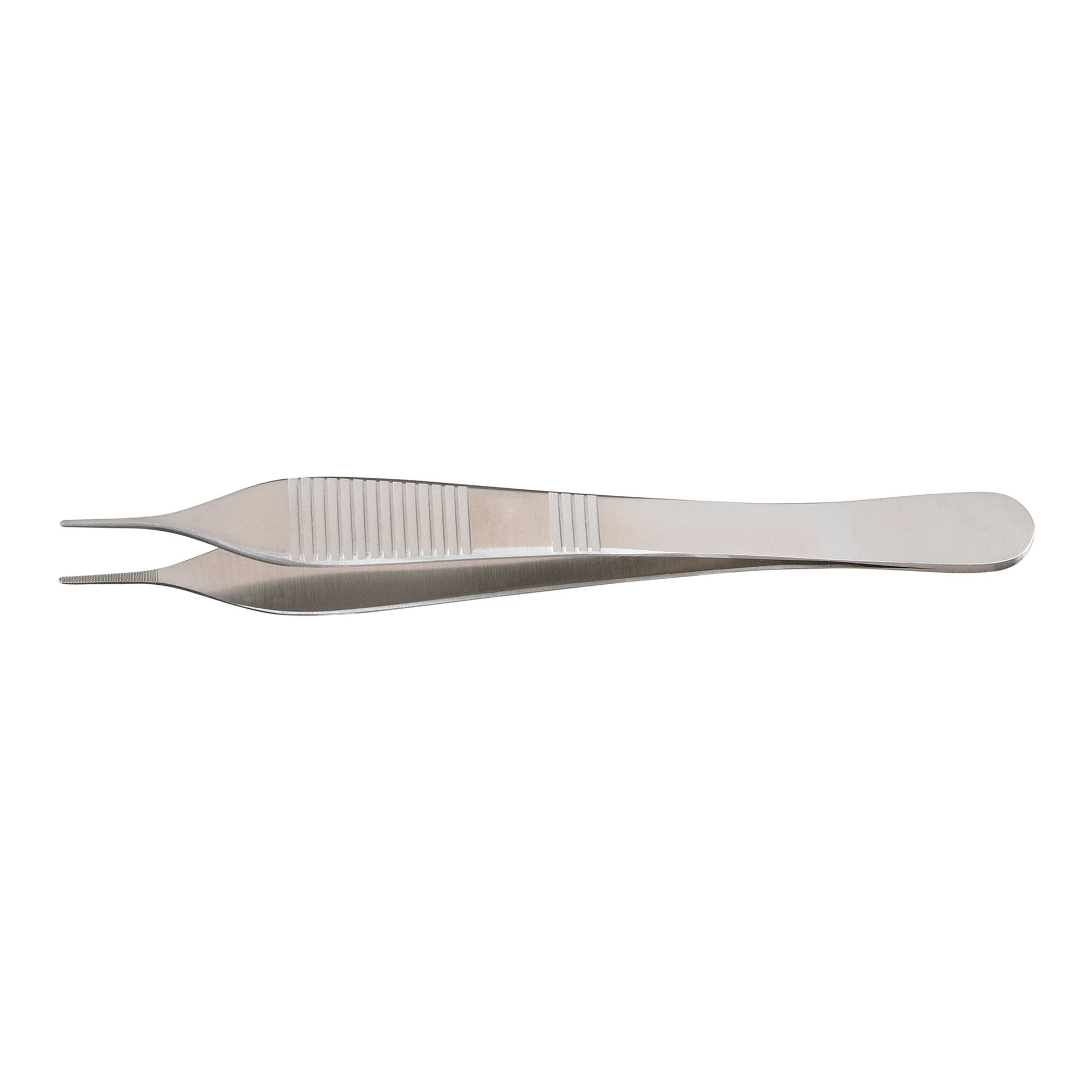 Dressing Forceps McKesson Argent Adson 4-3/4 Inch Length OR / Surgical Grade German Stainless Steel NonSterile NonLocking Thumb Handle Straight Delicate, Serrated Tips