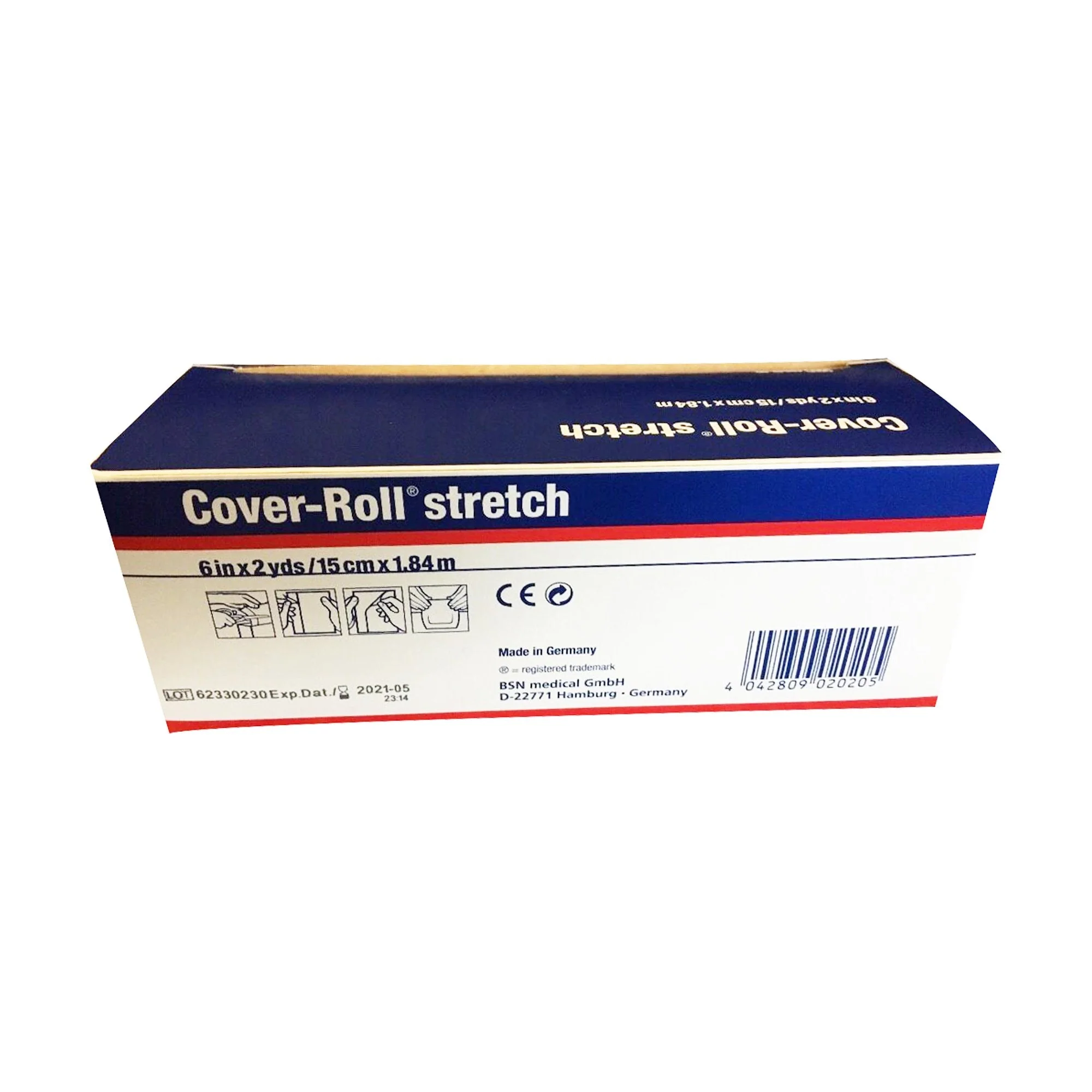 BSN Medical Cover-Roll Stretch Dressing Retention Tape with Liner, 6 Inch x 2 Yard, White (12/CS) - Image 3