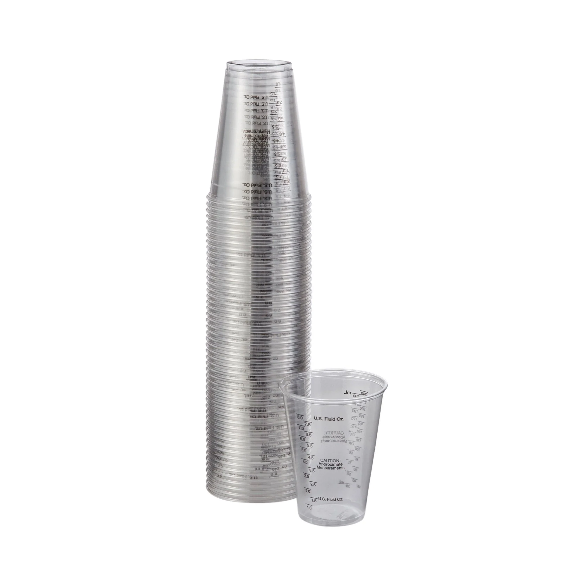RJ Schinner Co Solo Graduated Drinking Cup, Ultra Clear, 10 oz, Clear Plastic, Disposable (1000/CS) - Image 3